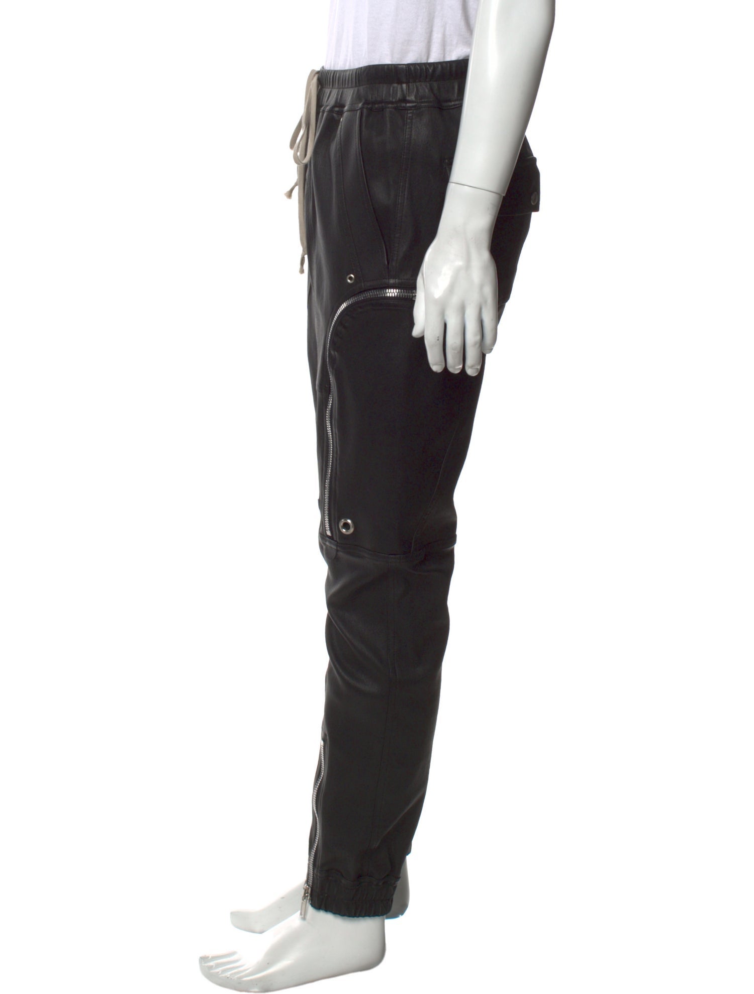 Rick Owens Lamb Leather Joggers w/ Tags