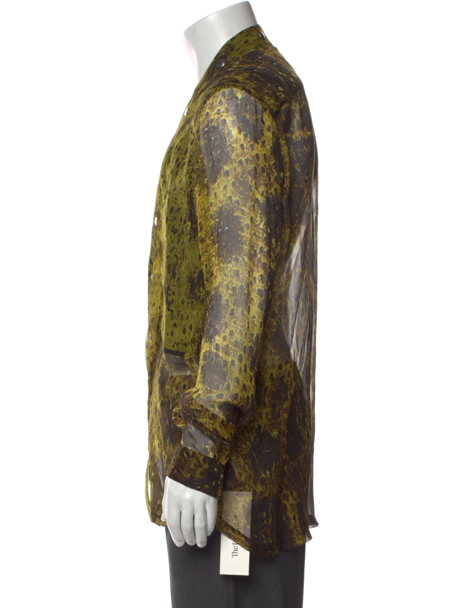 Rick Owens Silk Animal Print Shirt