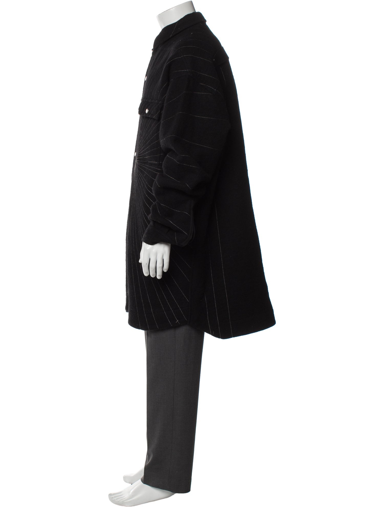 Rick Owens Wool Overcoat