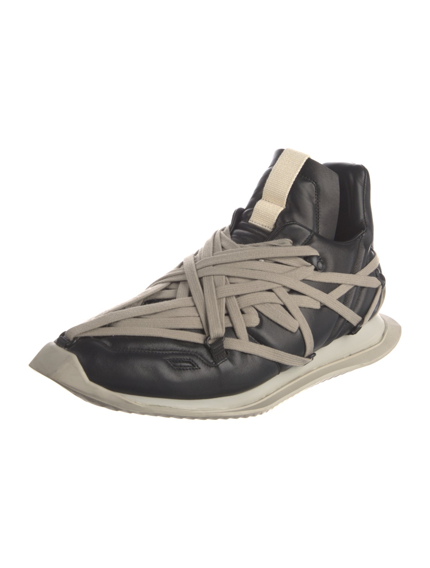 Rick Owens Leather Athletic Sneakers
