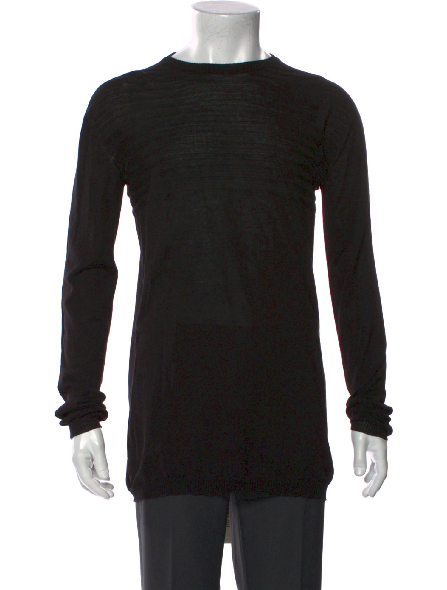 Rick Owens Crew Neck Long Sleeve Pullover