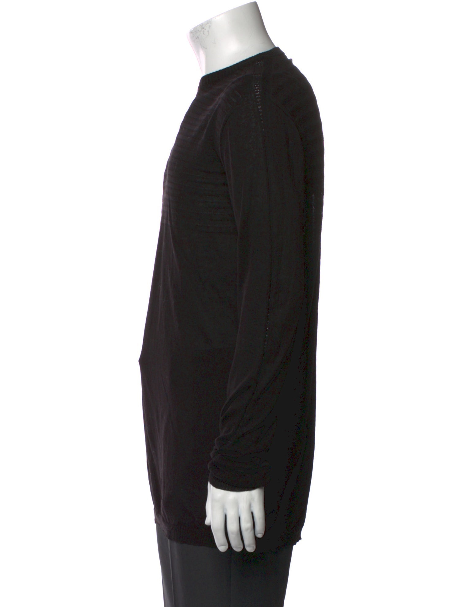 Rick Owens Crew Neck Long Sleeve Pullover