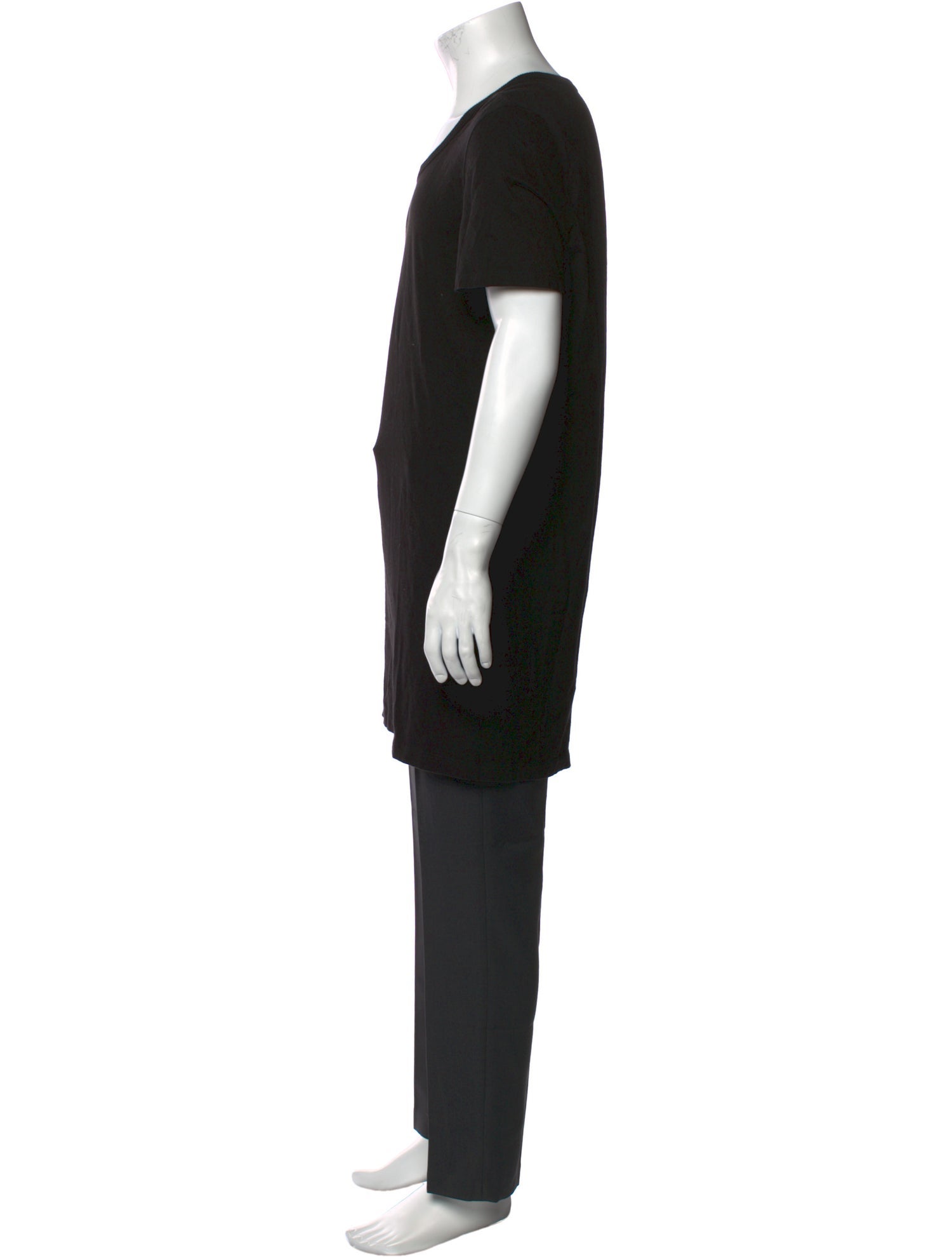 Rick Owens Scoop Neck Short Sleeve T-Shirt