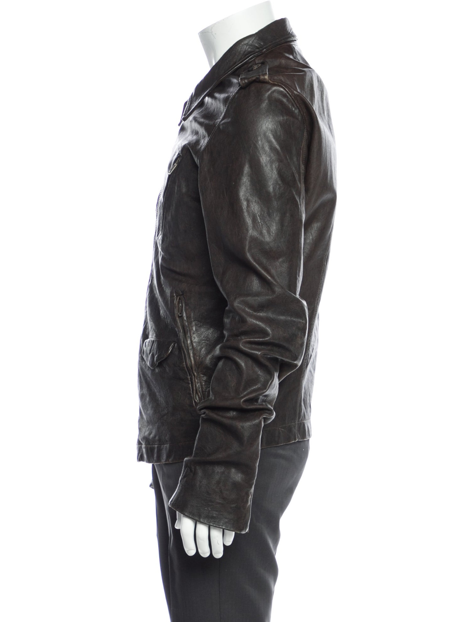 Rick Owens Lamb Leather Moto Jacket