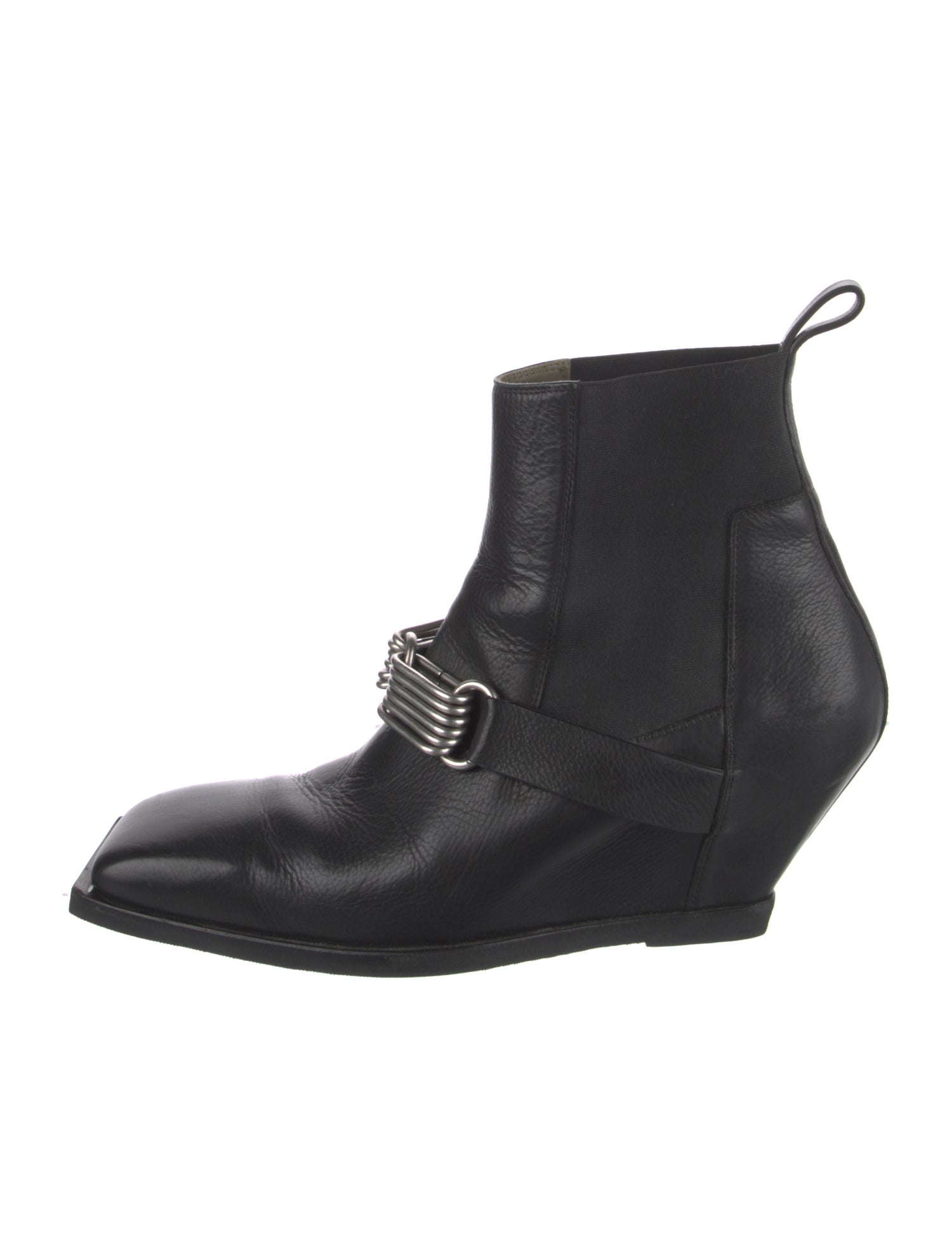 Rick Owens Leather Chelsea Boots