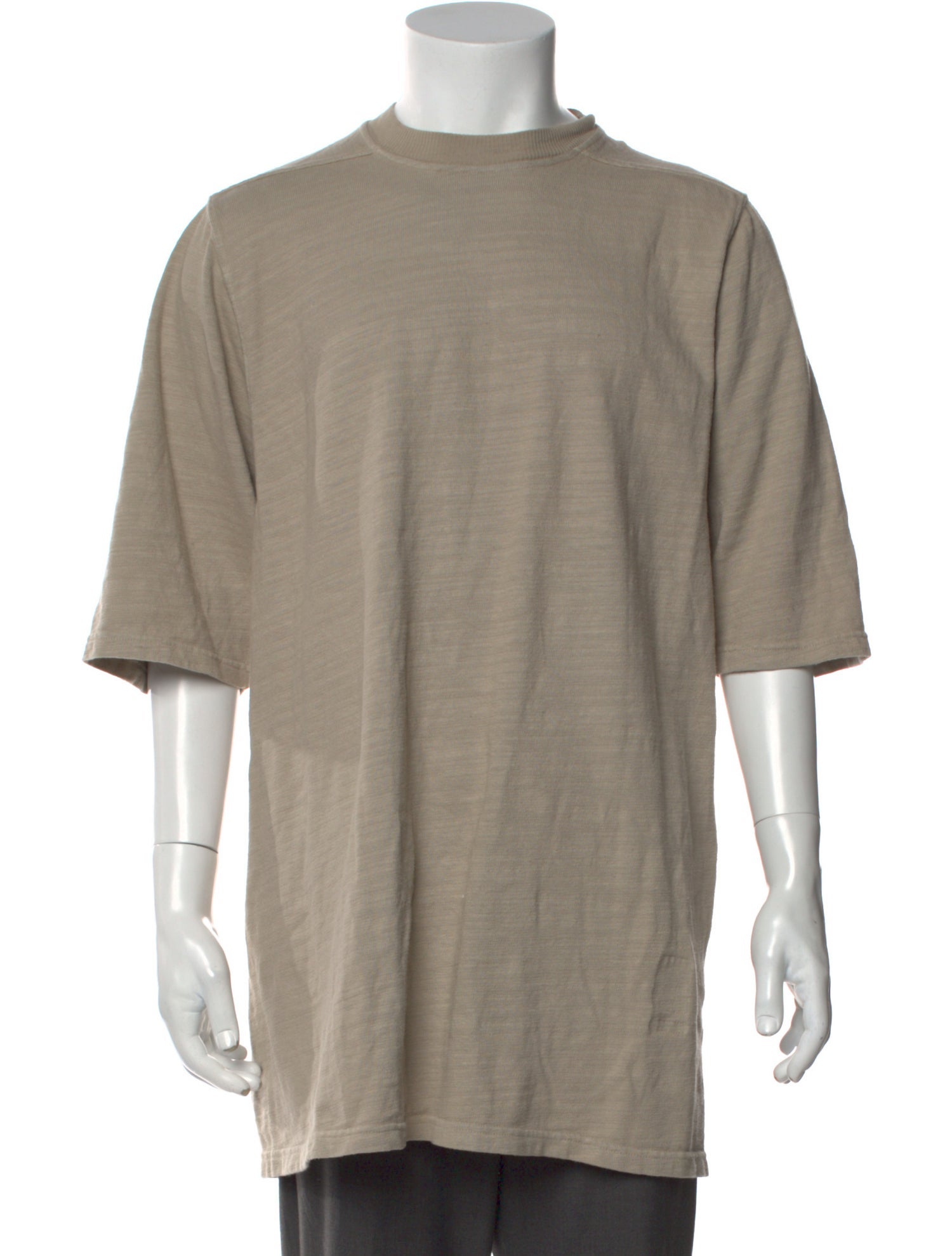 Rick Owens Crew Neck Three-Quarter Sleeve T-Shirt w/ Tags