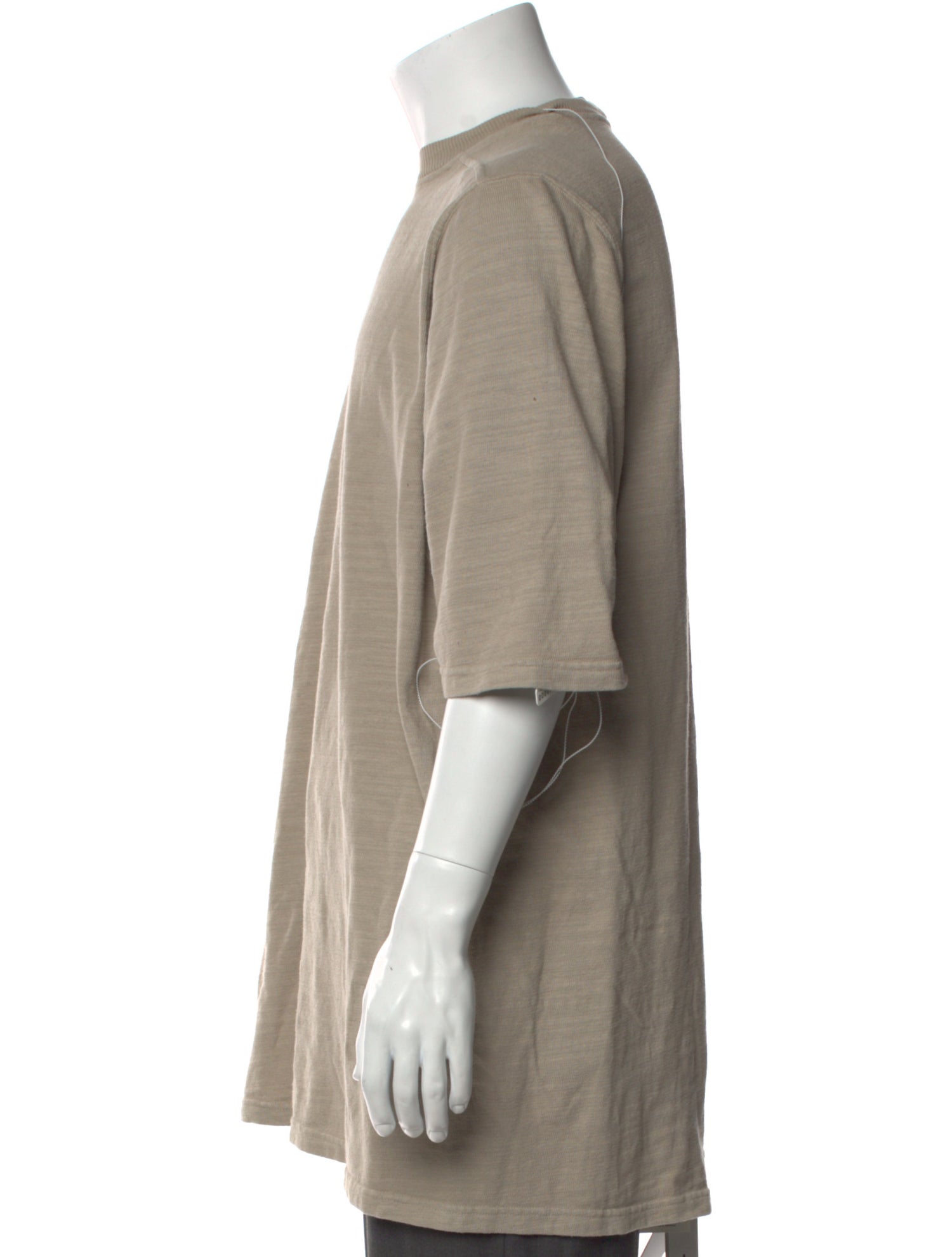 Rick Owens Crew Neck Three-Quarter Sleeve T-Shirt w/ Tags