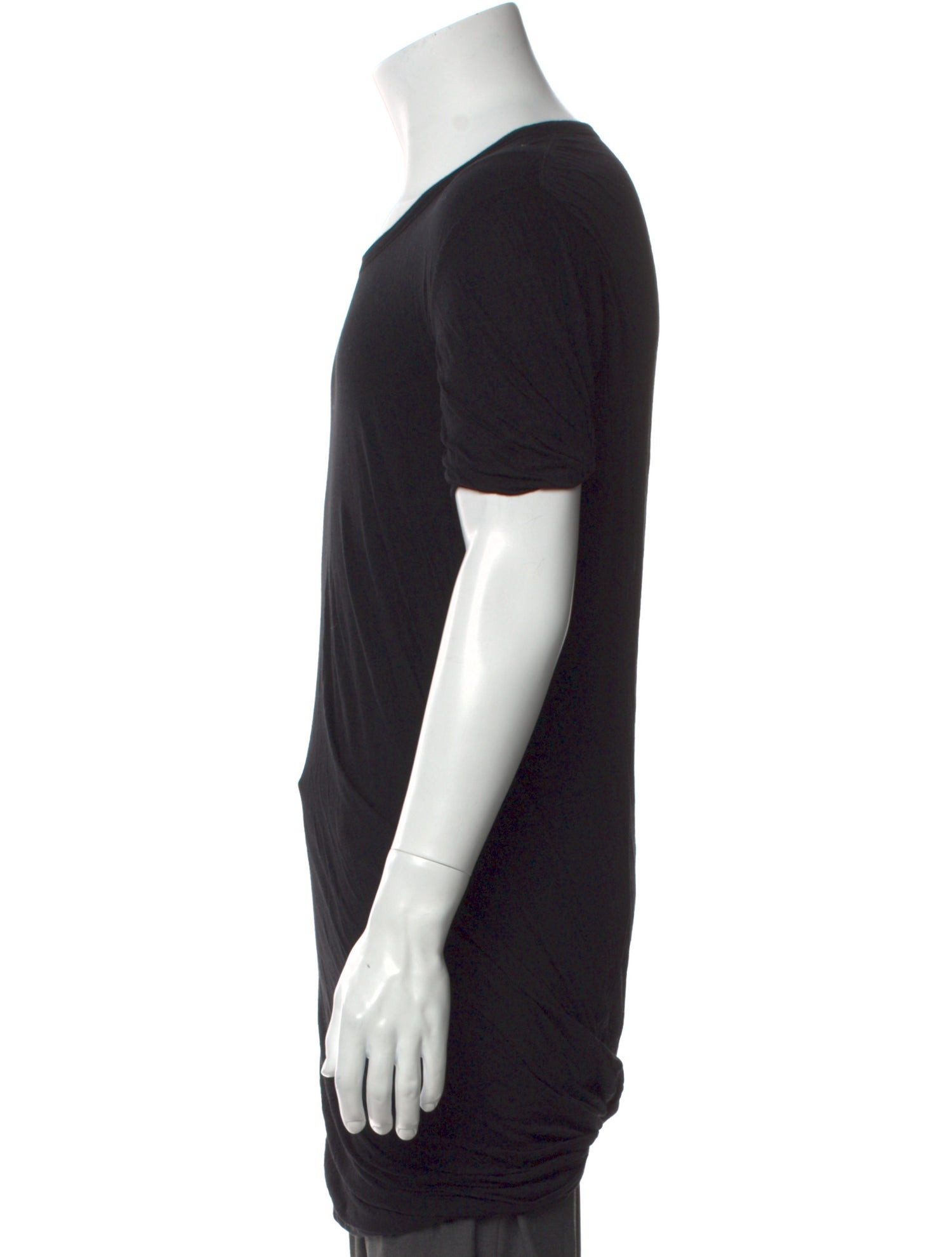 Rick Owens Scoop Neck Short Sleeve T-Shirt