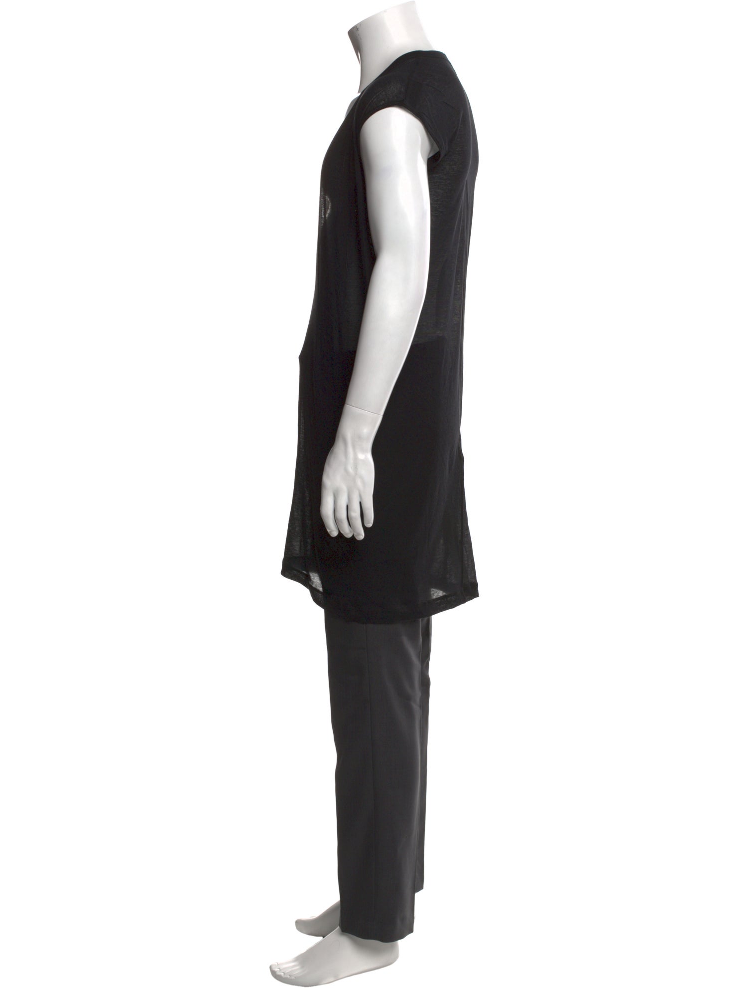 Rick Owens V-Neck Short Sleeve T-Shirt