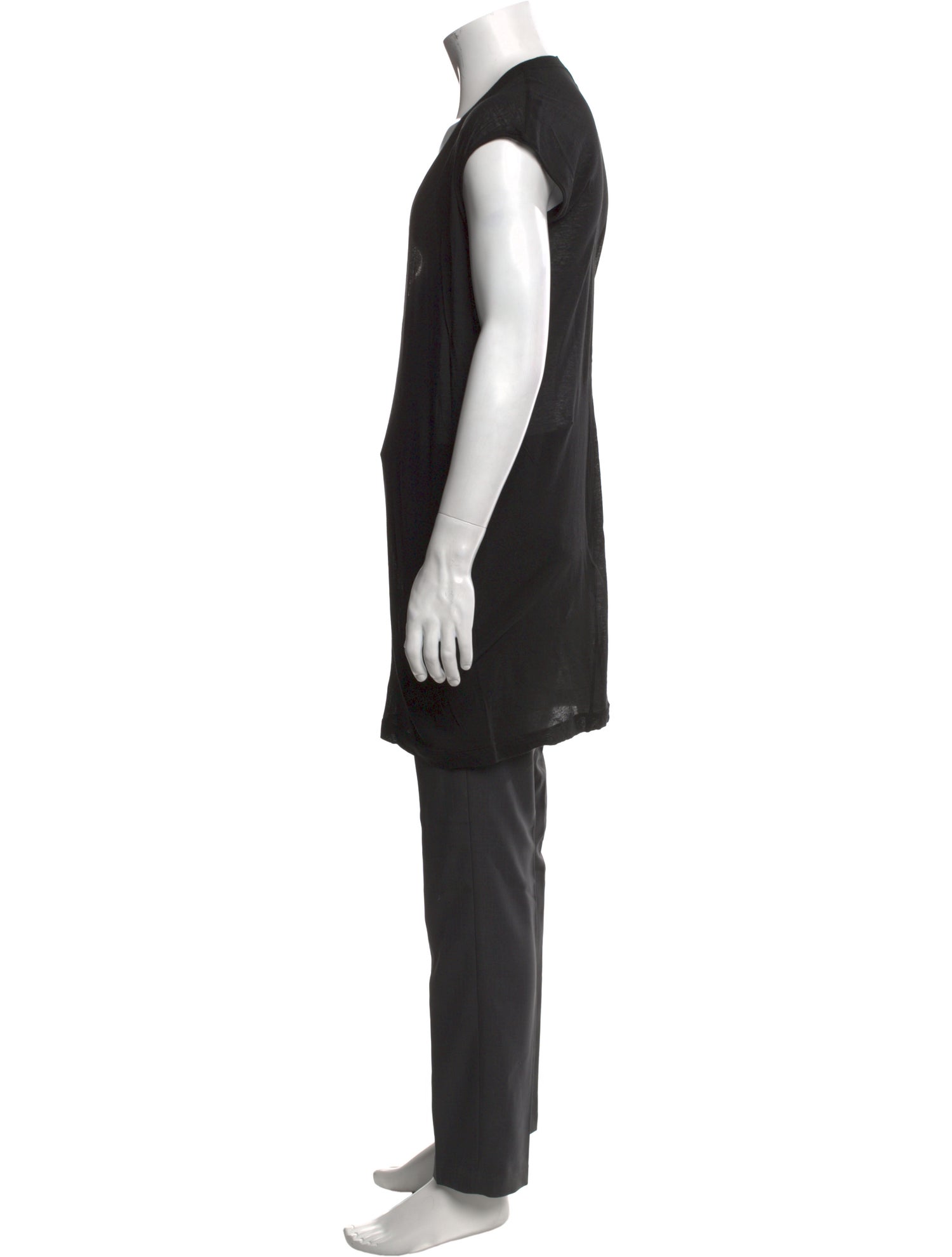 Rick Owens V-Neck Short Sleeve T-Shirt