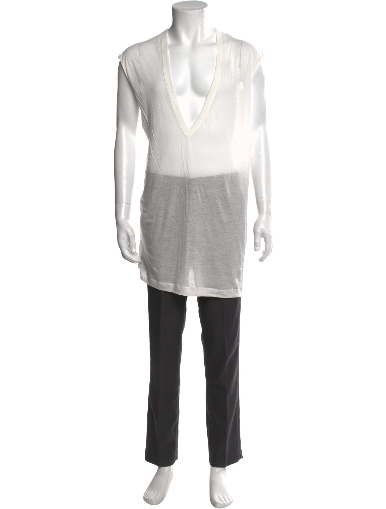 Rick Owens V-Neck Short Sleeve T-Shirt