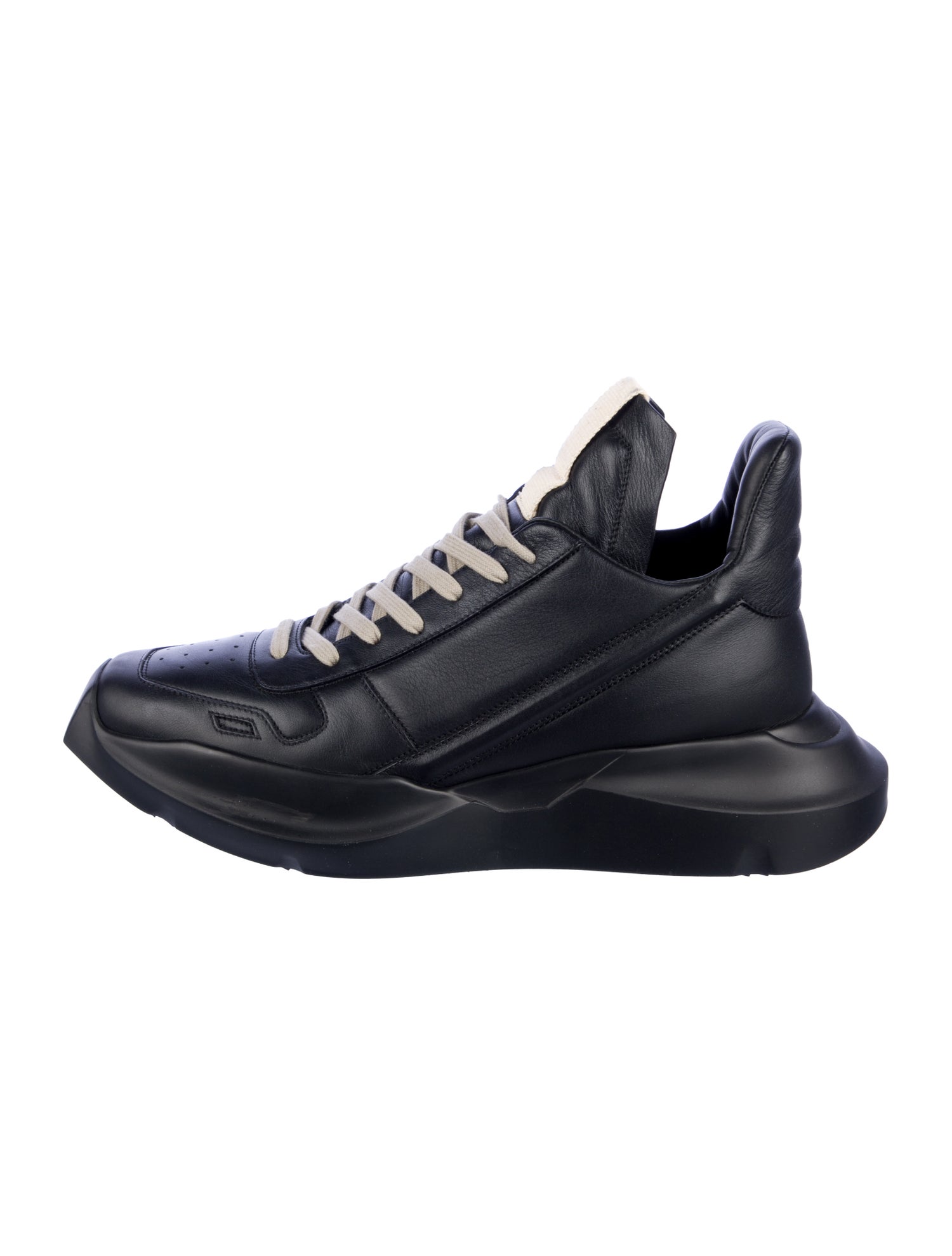 Rick Owens Leather Athletic Sneakers