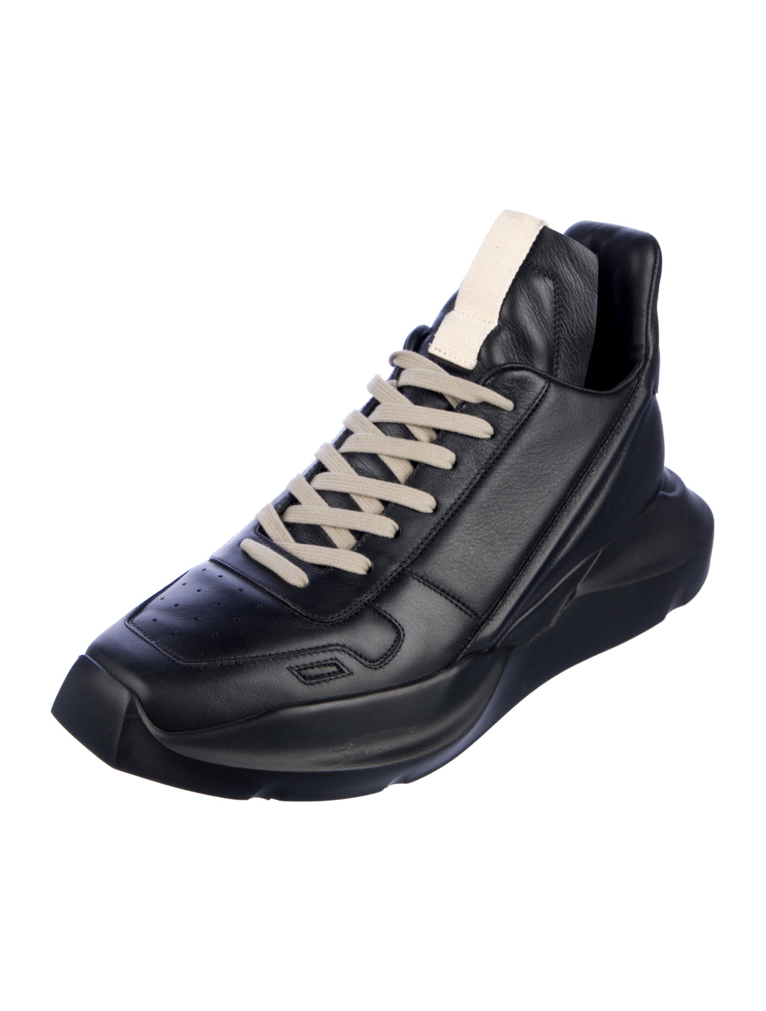 Rick Owens Leather Athletic Sneakers