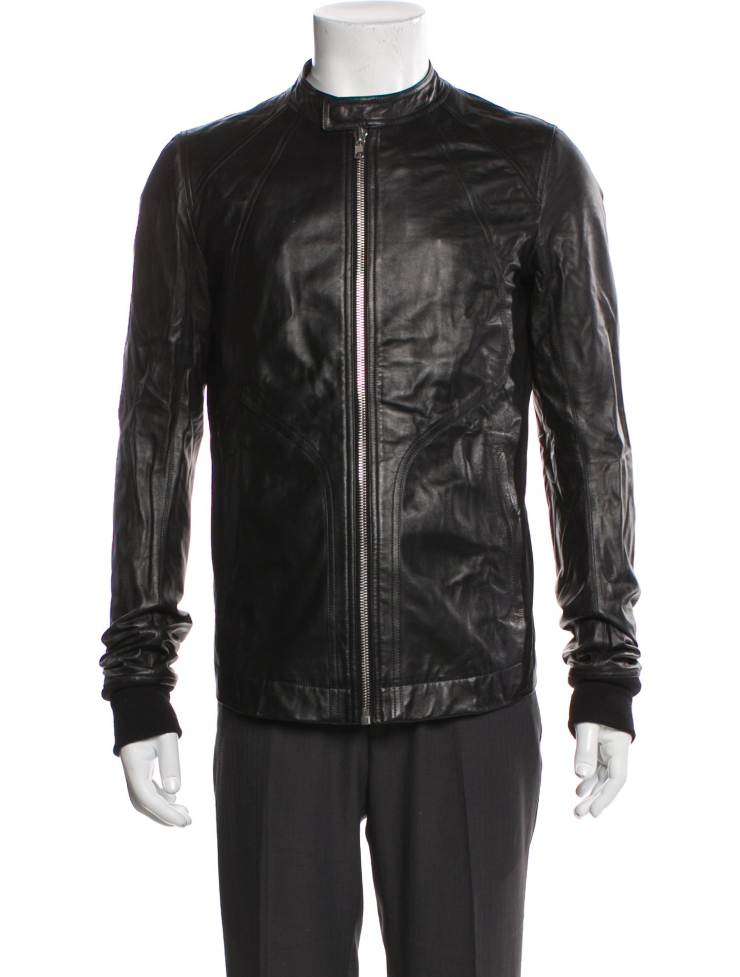 Rick Owens Lamb Leather Moto Jacket