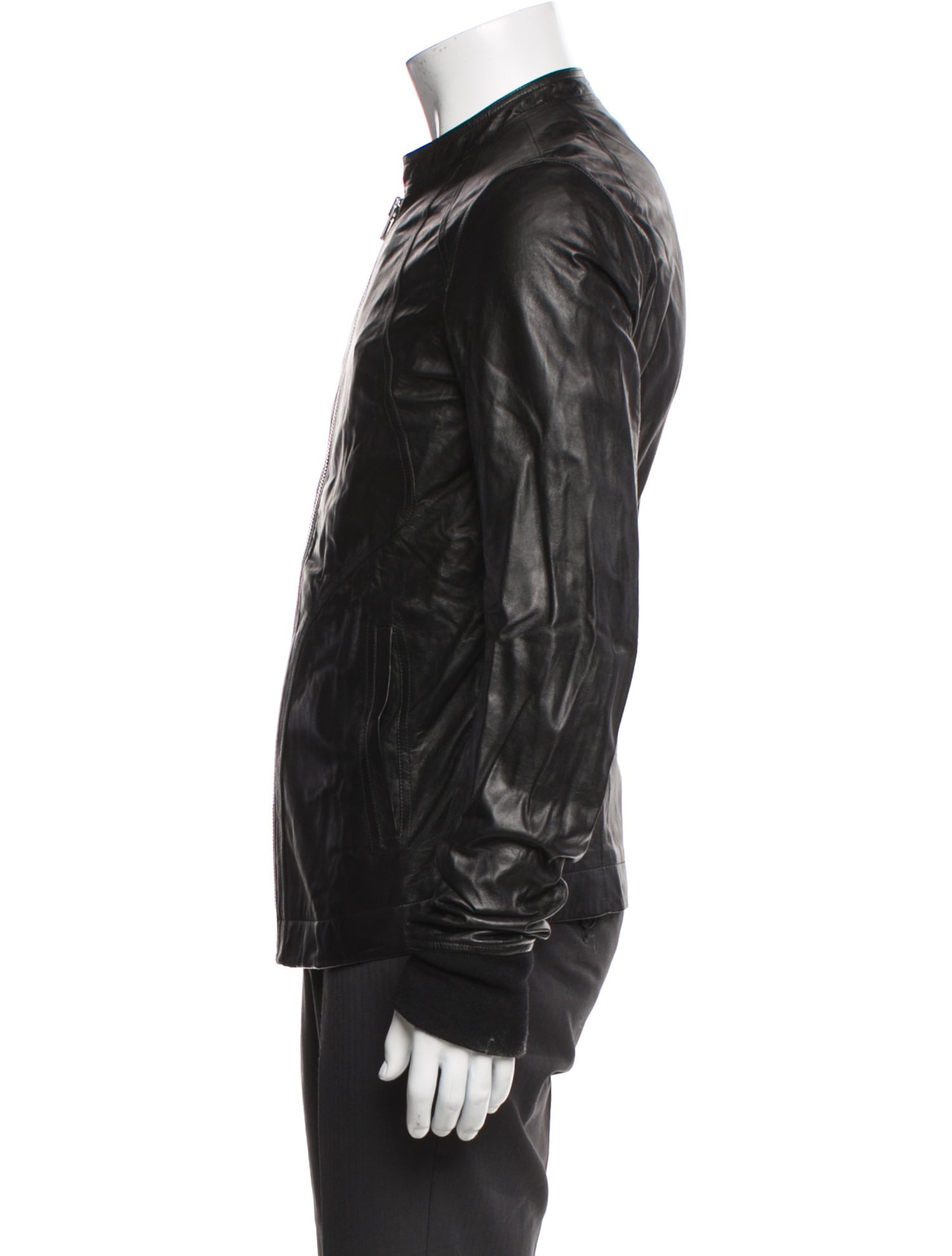 Rick Owens Lamb Leather Moto Jacket