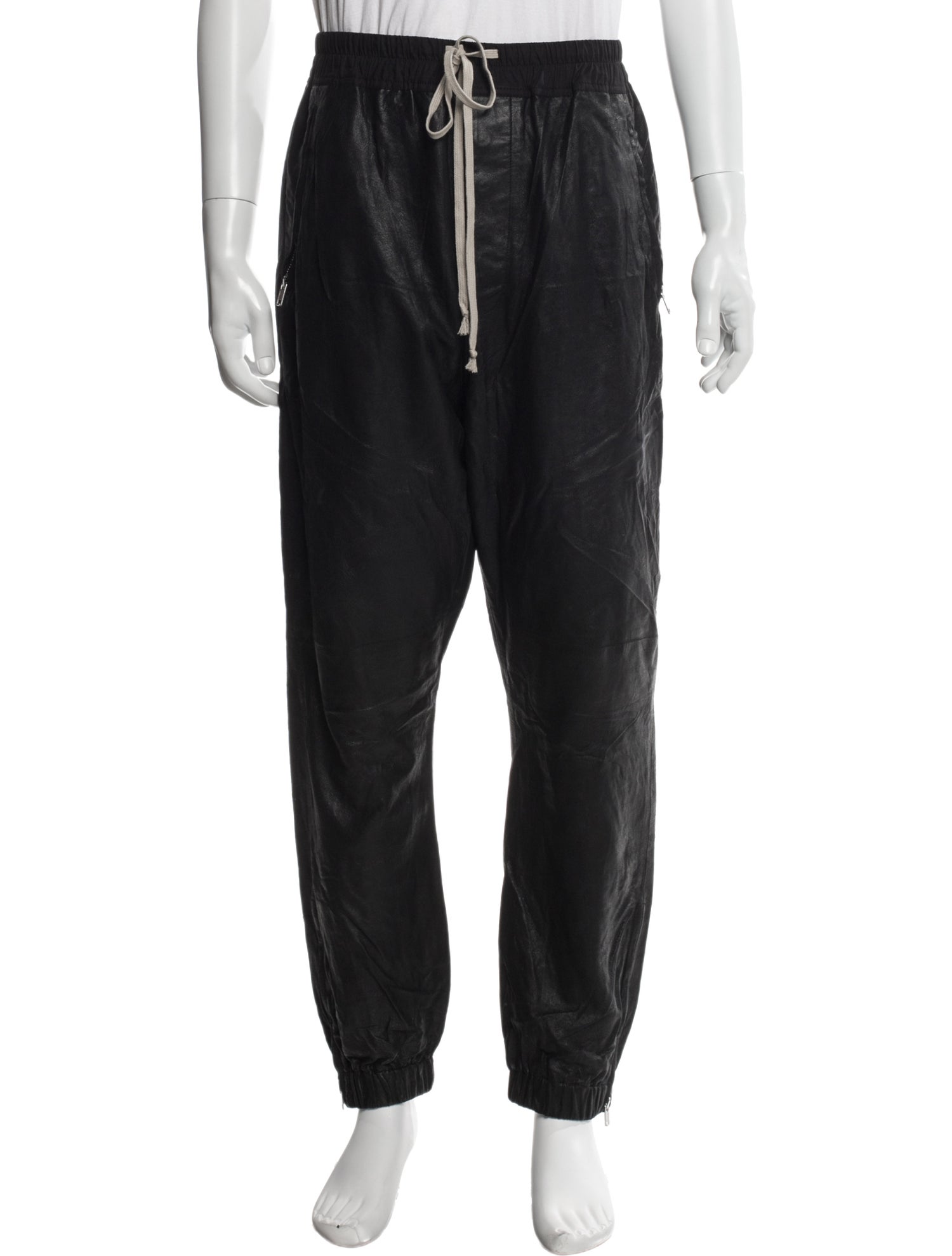 Rick Owens Lamb Leather Joggers