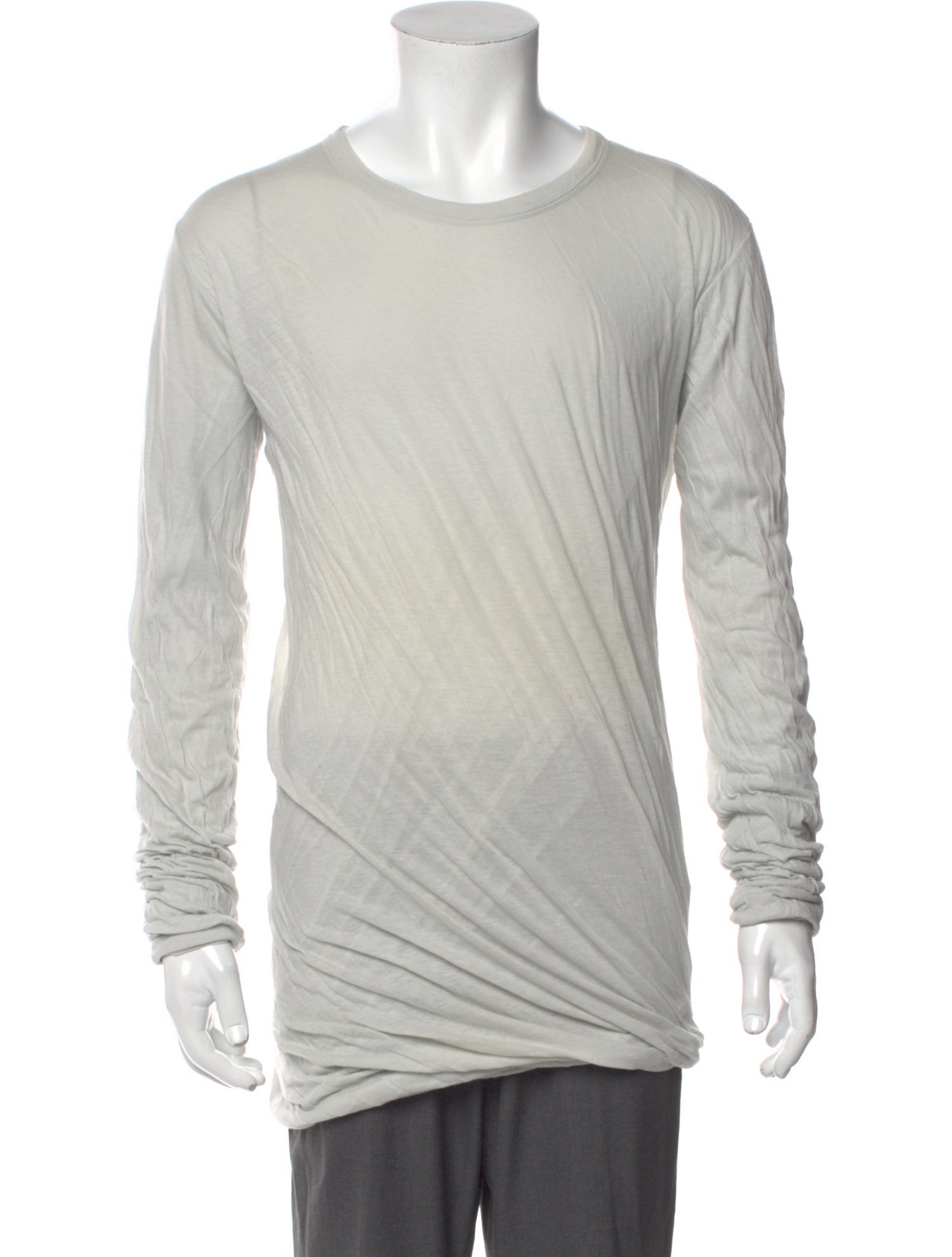 Rick Owens Crew Neck Long Sleeve T-Shirt