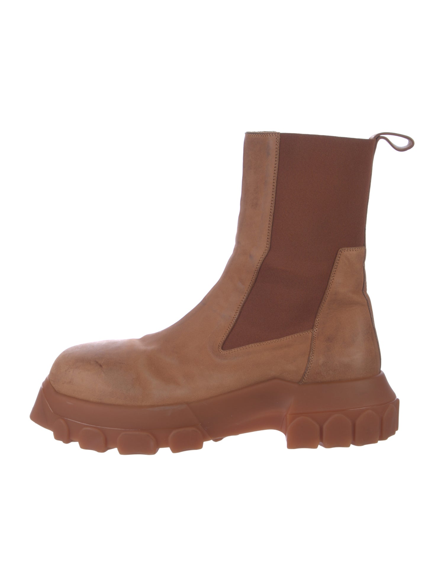 Rick Owens Leather Chelsea Boots