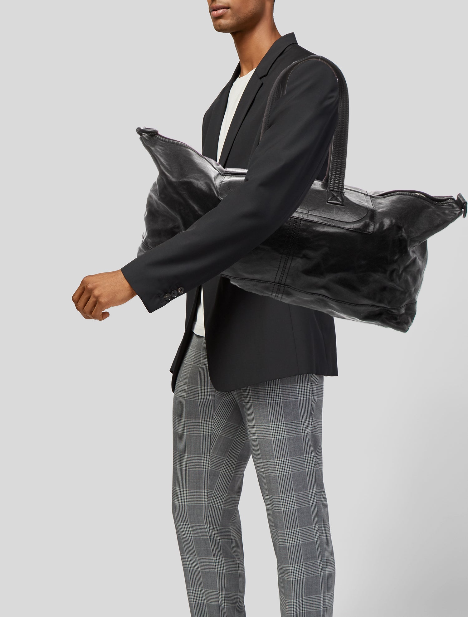 Rick Owens Leather Carry On