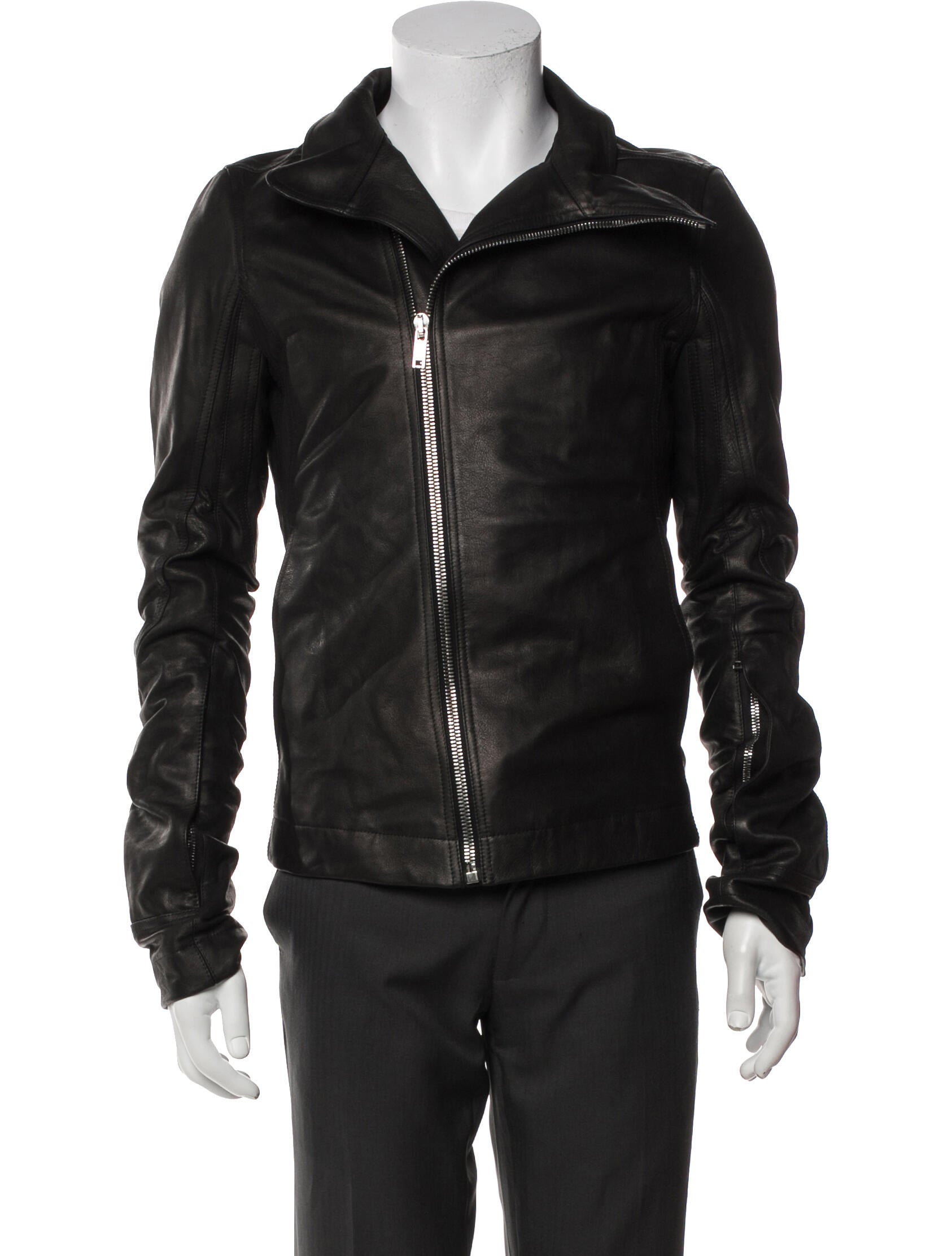 Rick Owens Calf Leather Moto Jacket