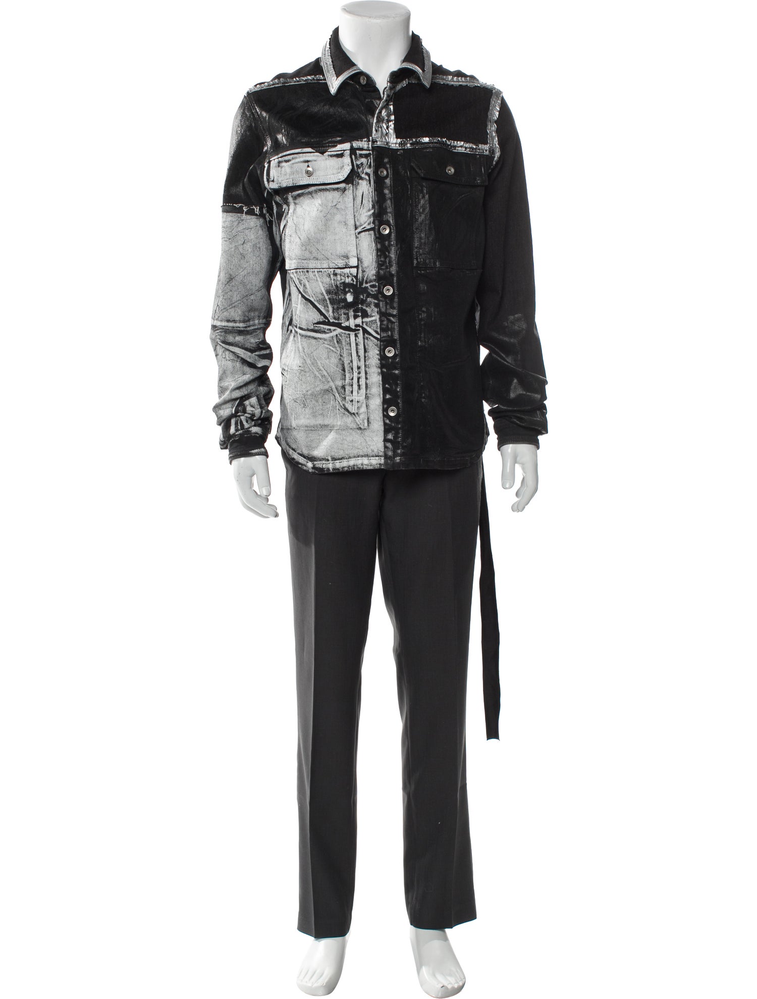 Rick Owens Drkshdw 2021 Waxed Outershirt Parka