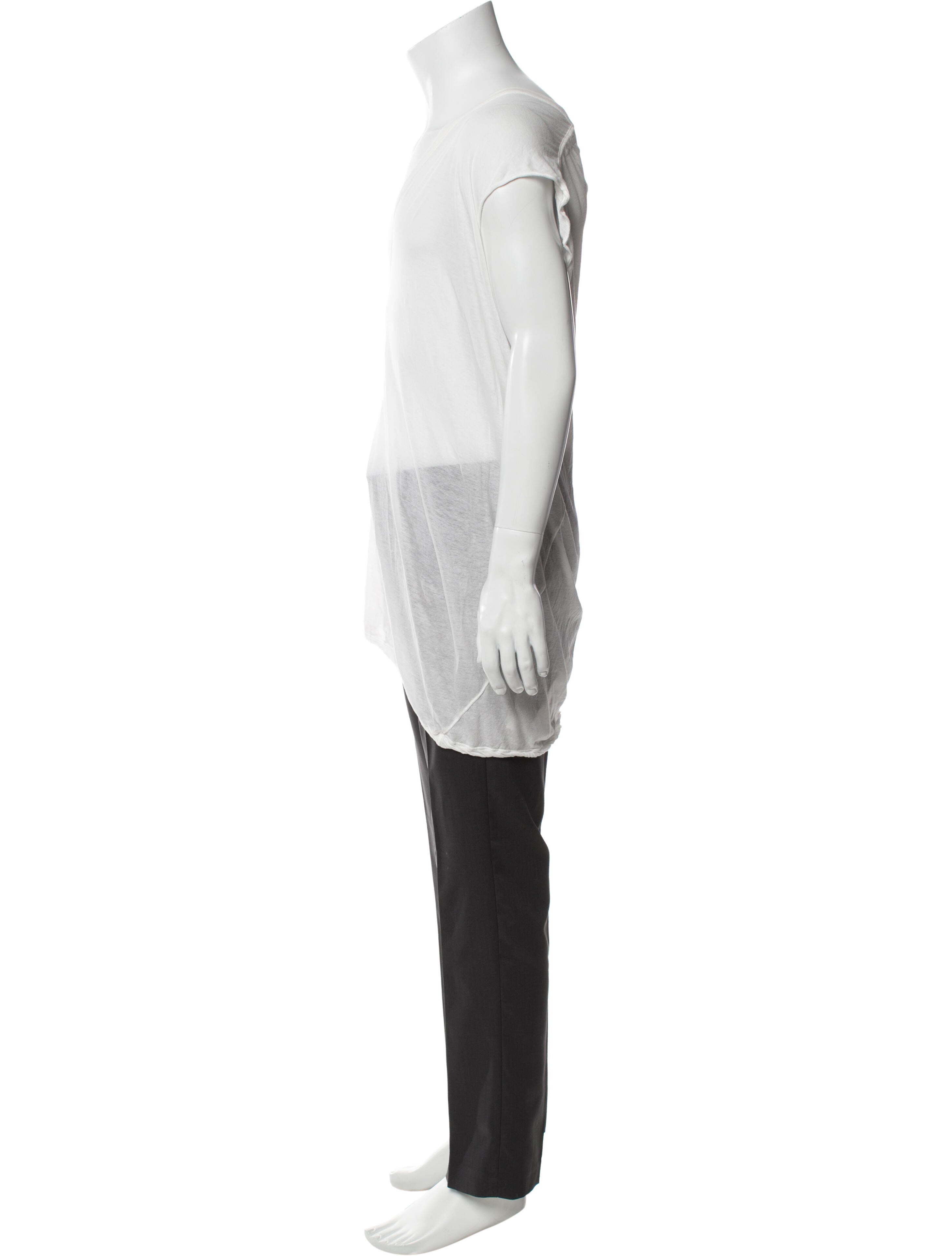 Rick Owens V-Neck Short Sleeve T-Shirt