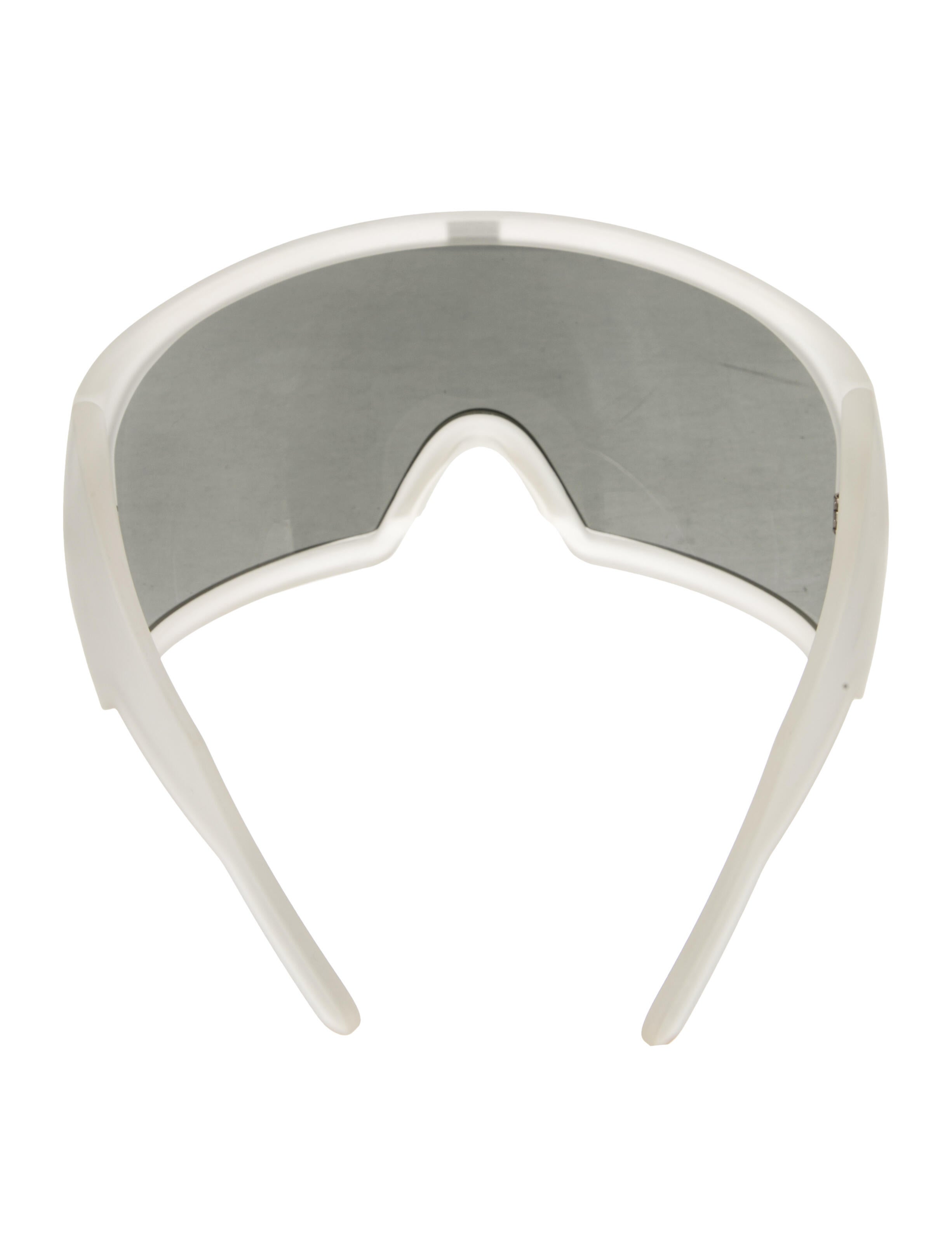 Rick Owens Shield Mirrored Sunglasses