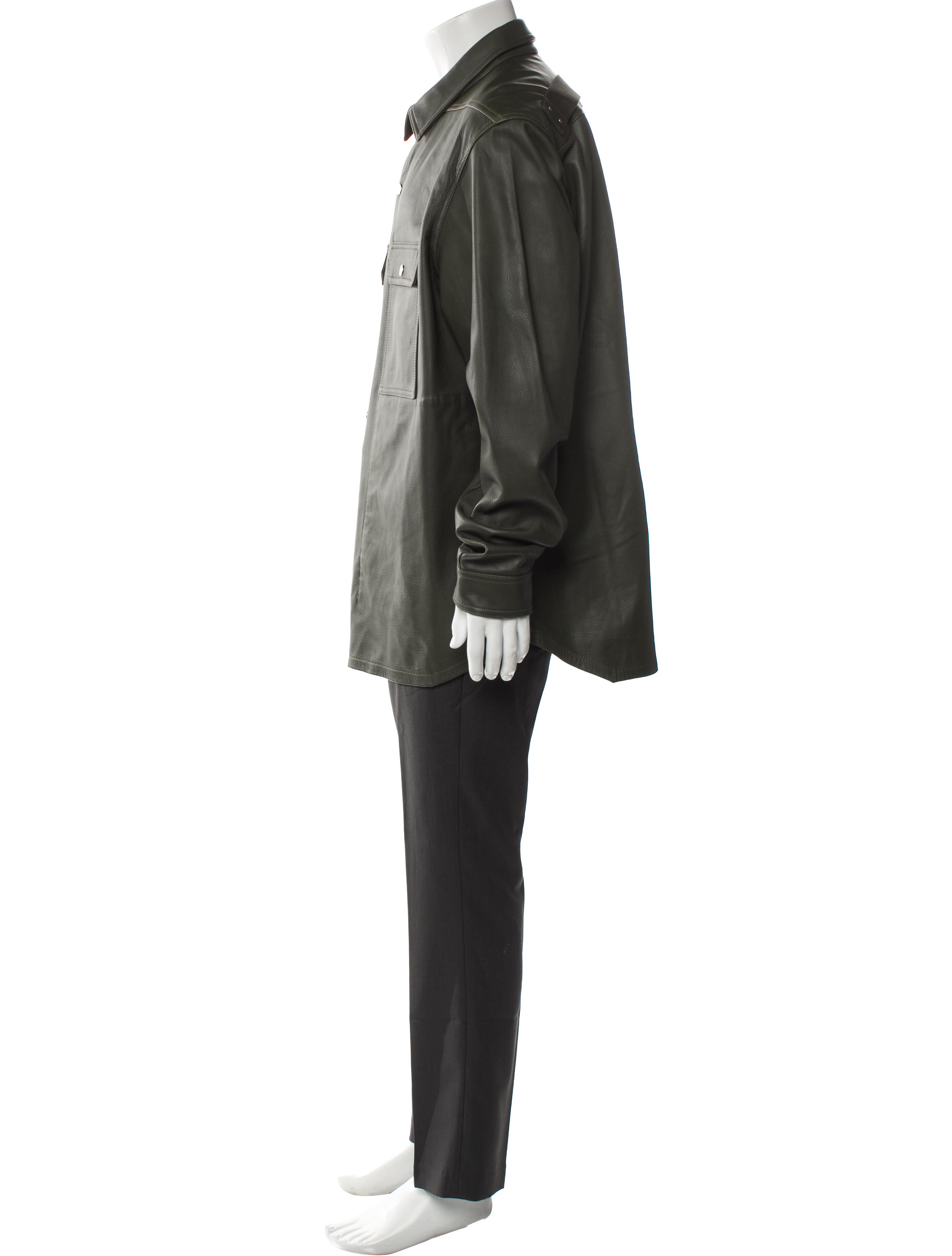 Rick Owens Leather Utility Jacket