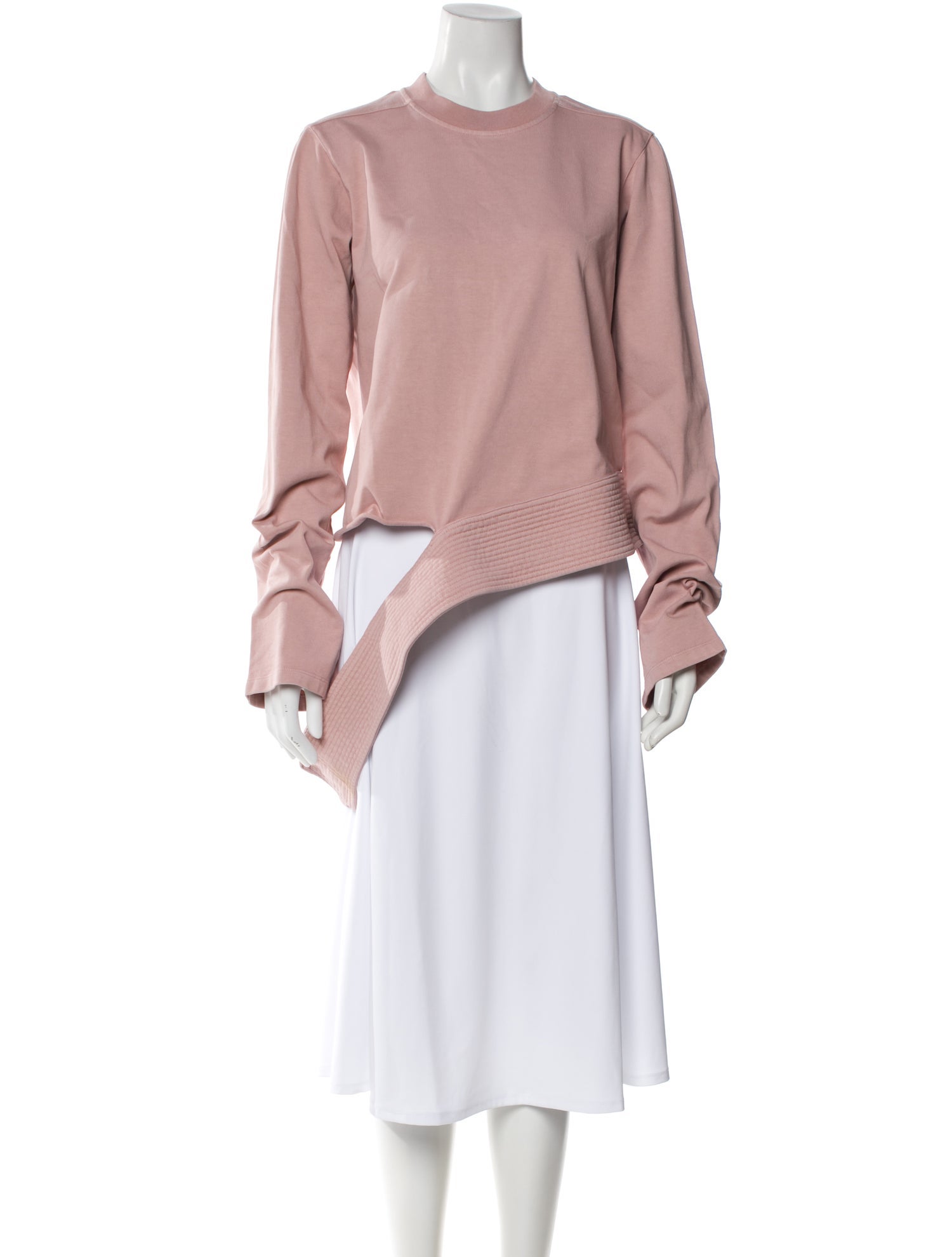 Rick Owens Drkshdw Crew Neck Long Sleeve Top