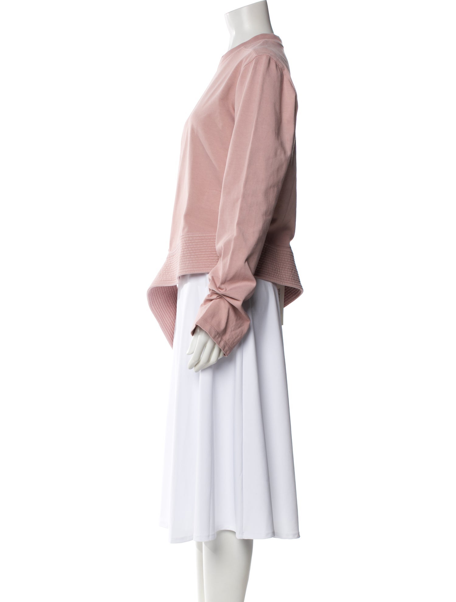 Rick Owens Drkshdw Crew Neck Long Sleeve Top