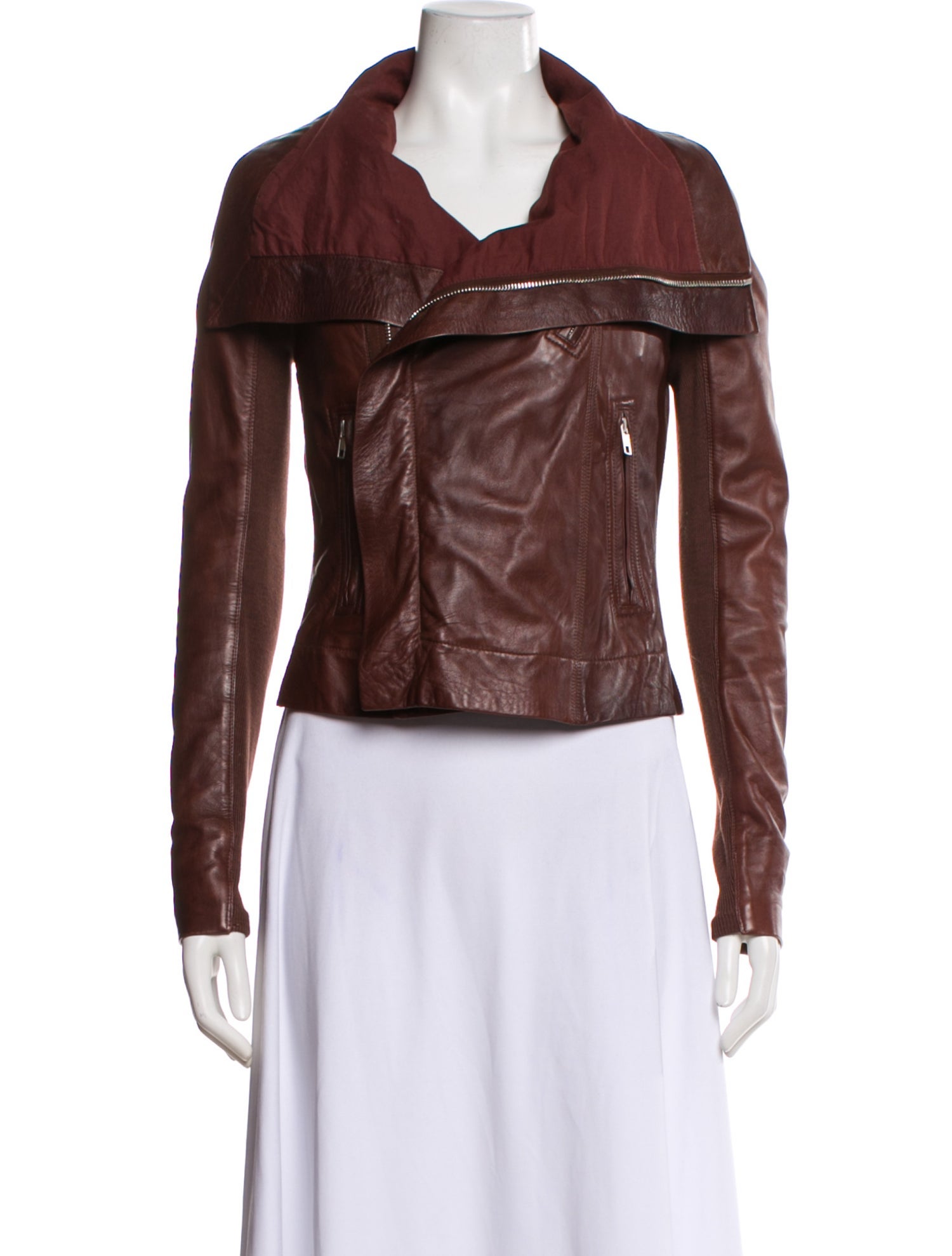 Rick Owens Lamb Leather Biker Jacket
