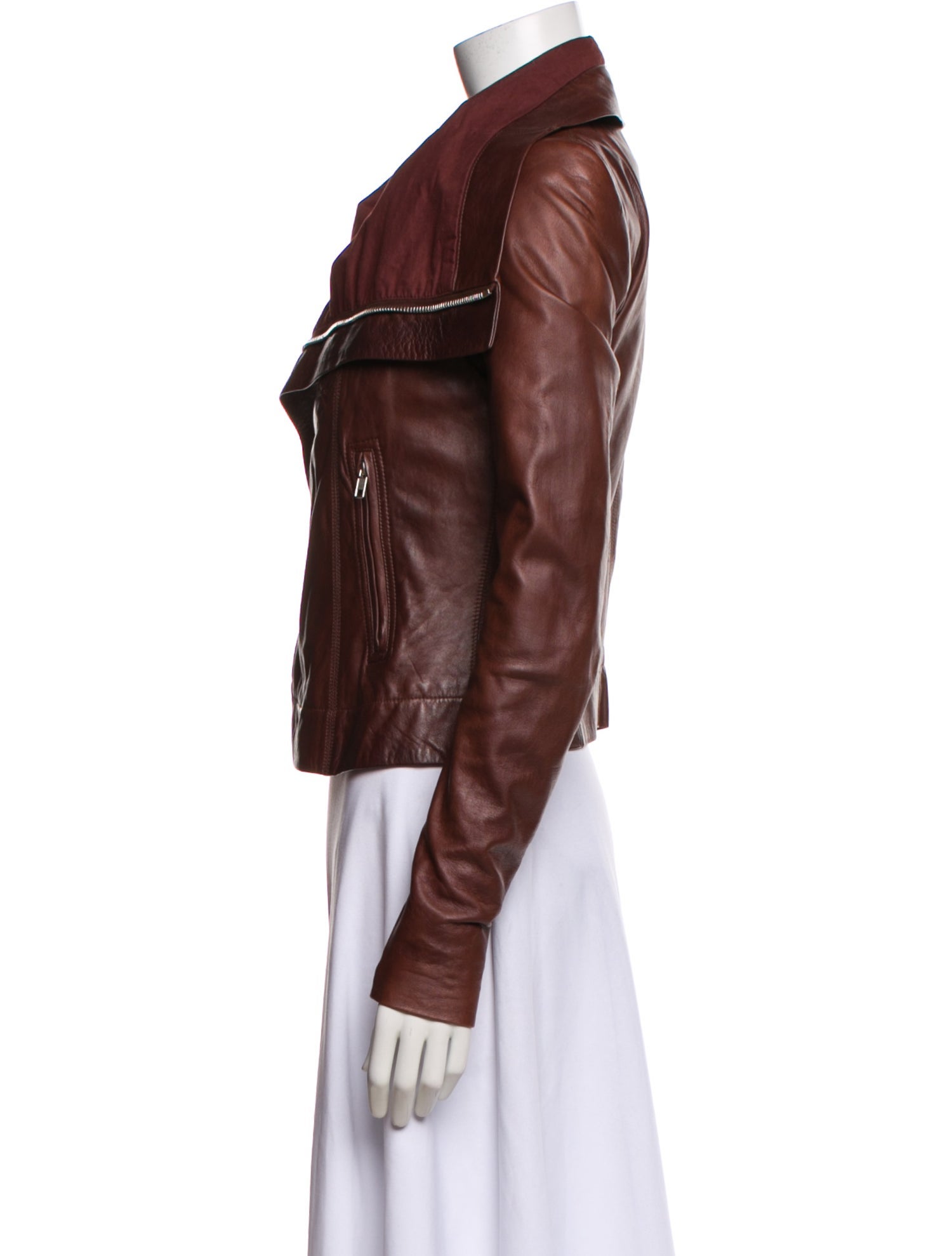 Rick Owens Lamb Leather Biker Jacket
