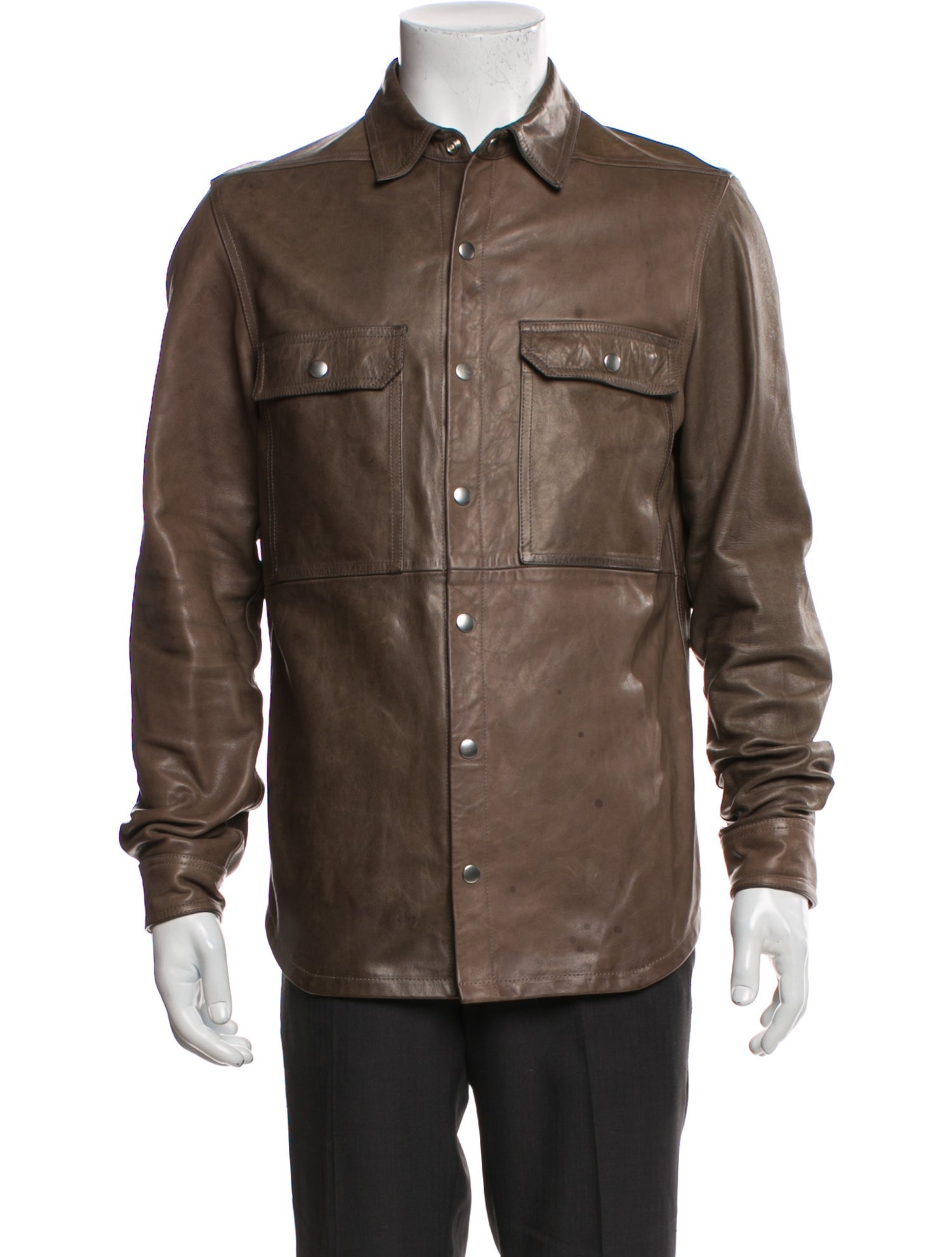 Rick Owens 2025 Lamb Leather Coat