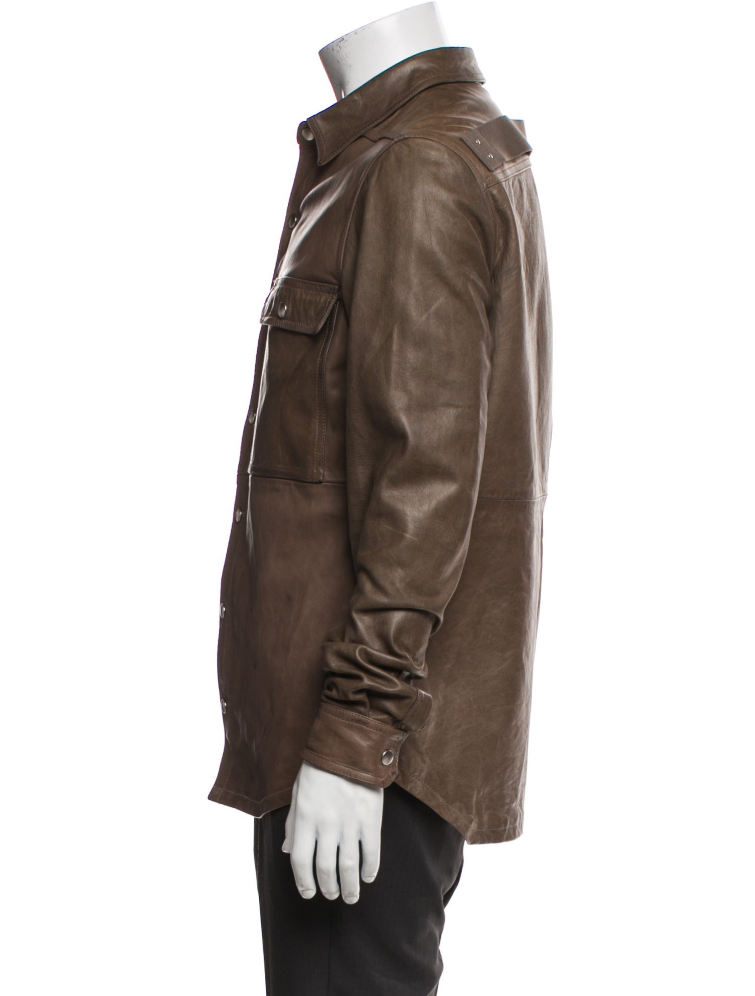 Rick Owens 2025 Lamb Leather Coat