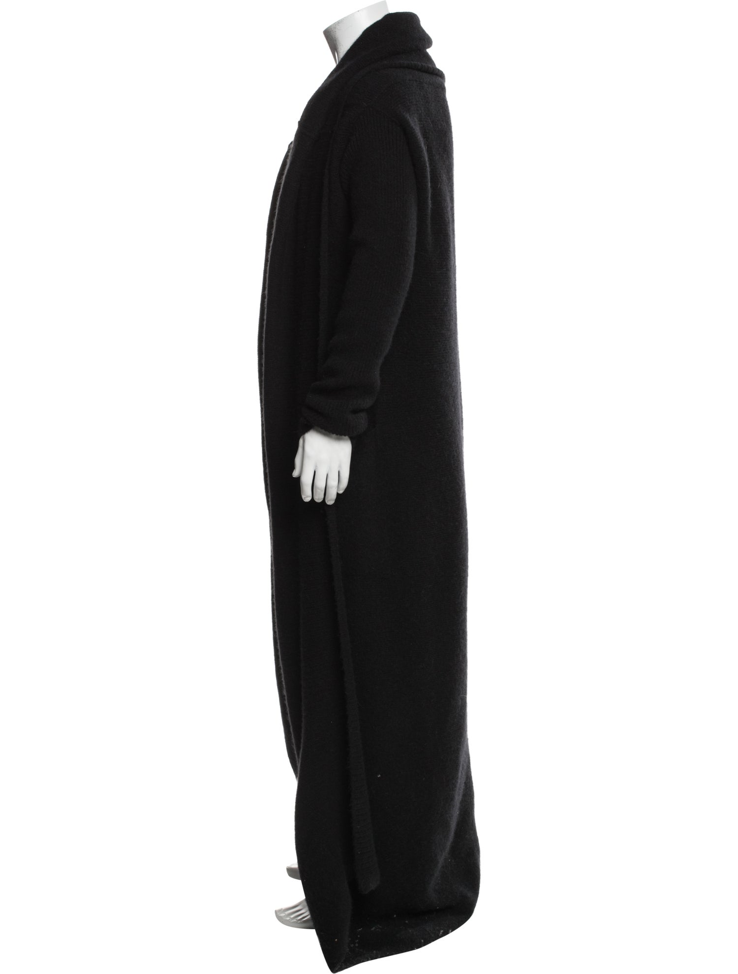 Rick Owens Open Front Long Sleeve Cardigan