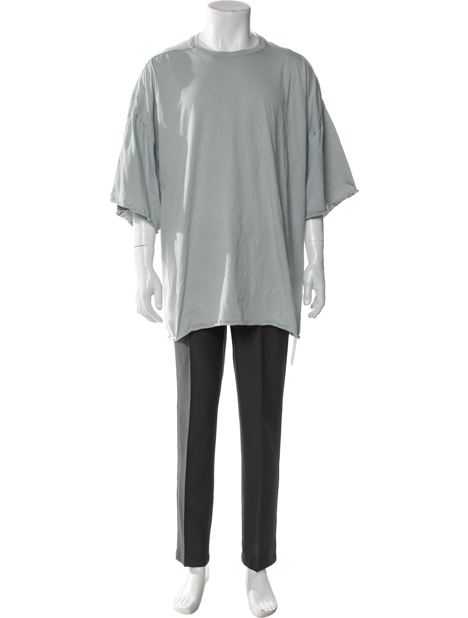 Rick Owens Crew Neck Three-Quarter Sleeve T-Shirt