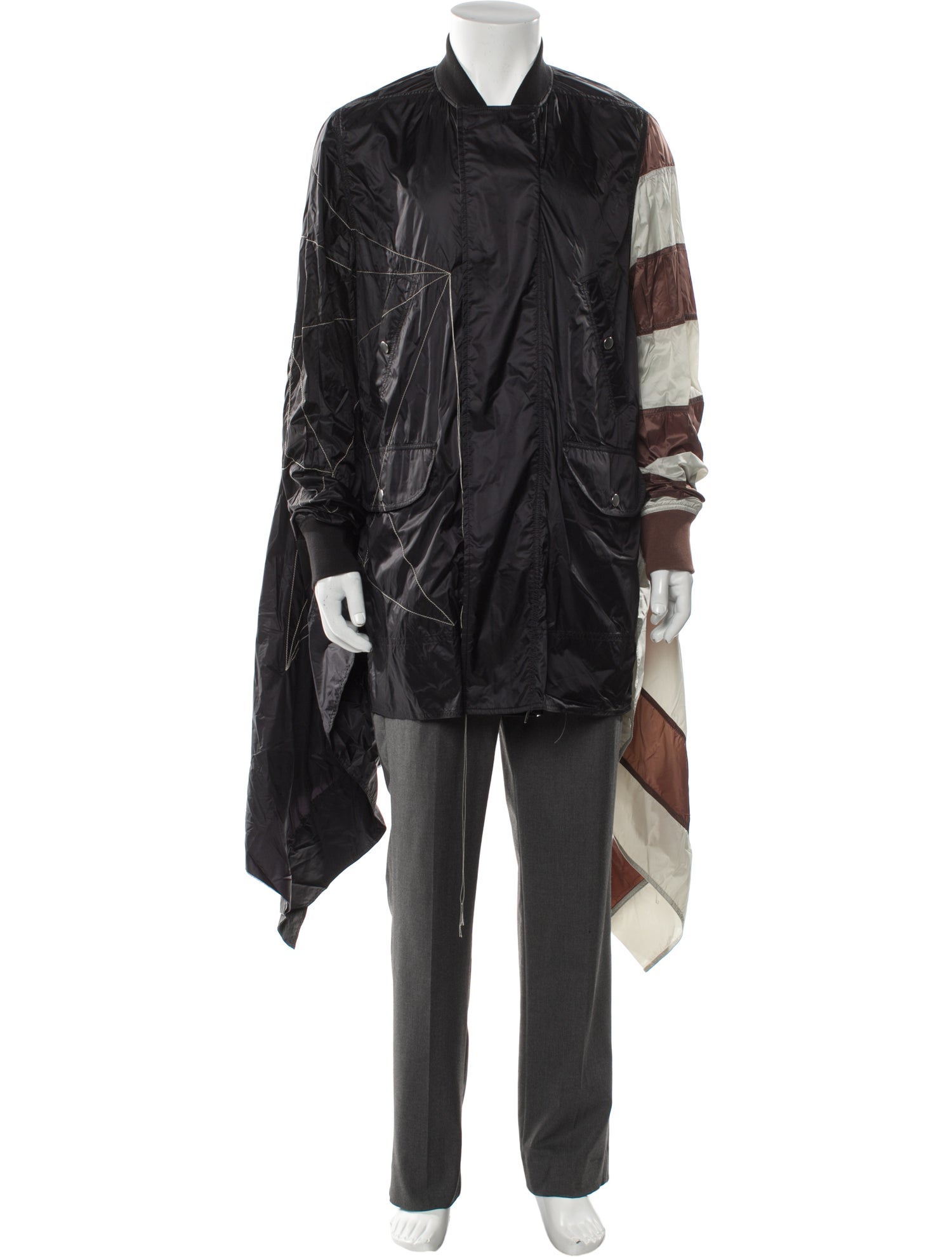 Rick Owens 2019 'Babel' Flag Flight Overcoat