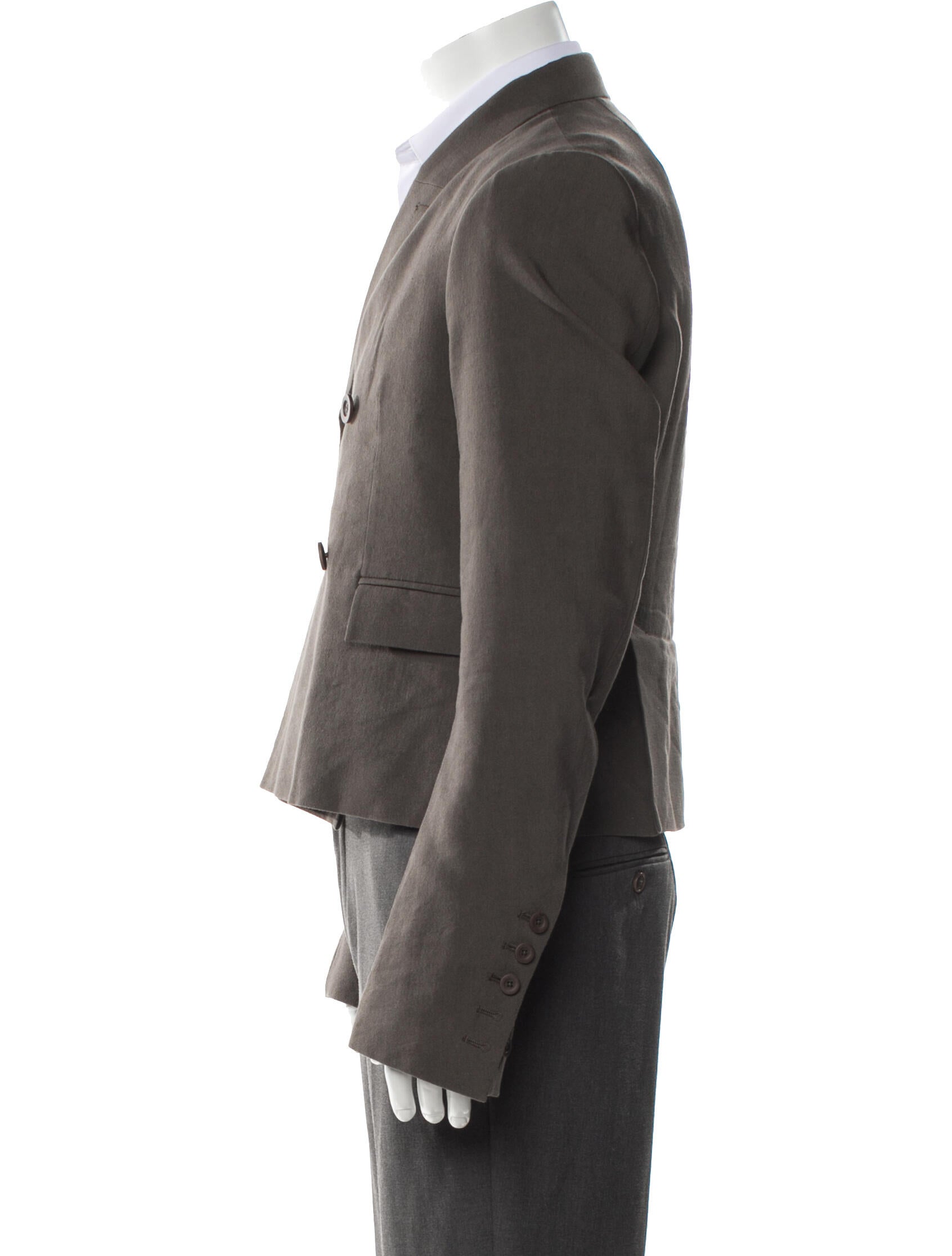 Rick Owens 2016 'Mastodon' Cropped JMF Peacoat