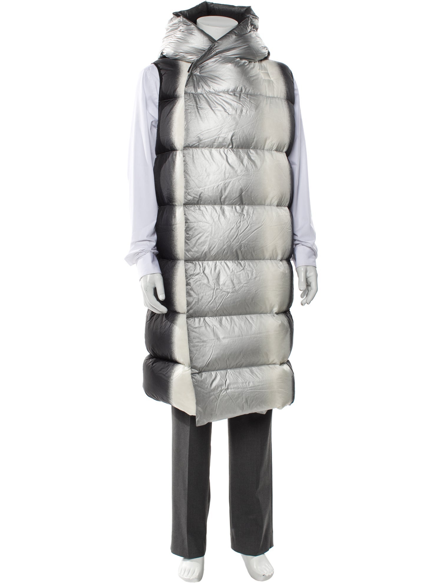 Rick Owens 2019 'Larry' Hooded Liner Puffer Coat