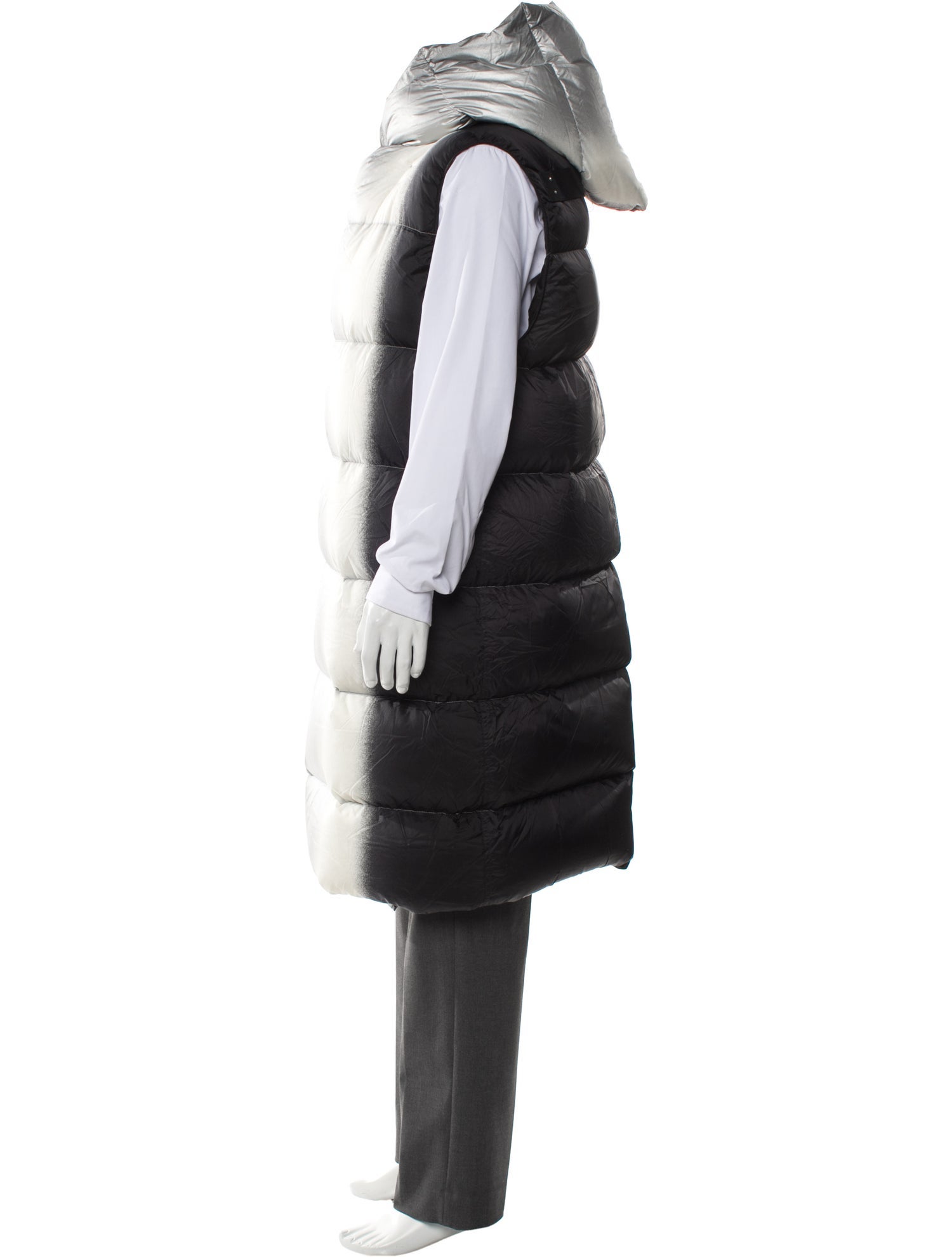 Rick Owens 2019 'Larry' Hooded Liner Puffer Coat