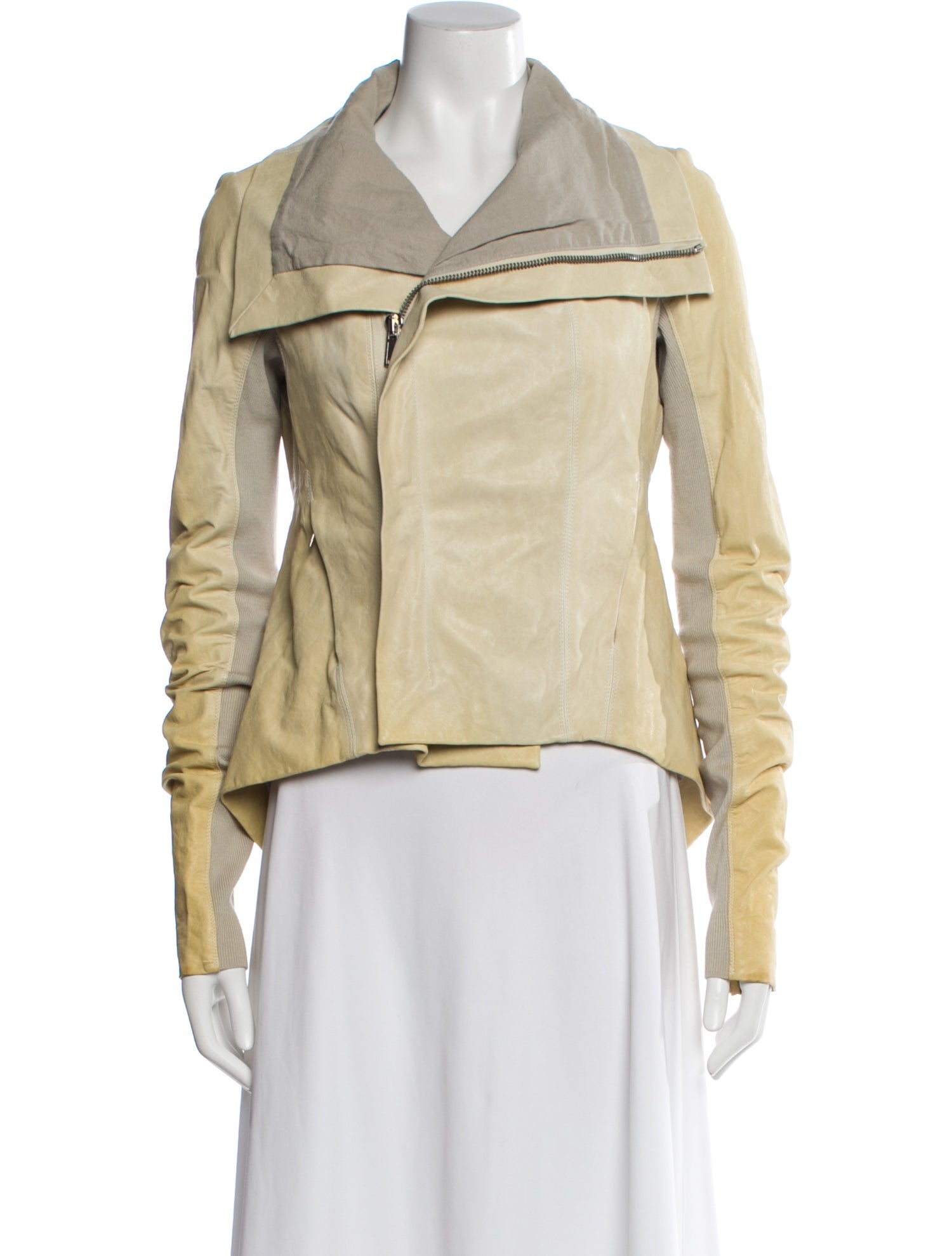 Rick Owens Lamb Leather Biker Jacket