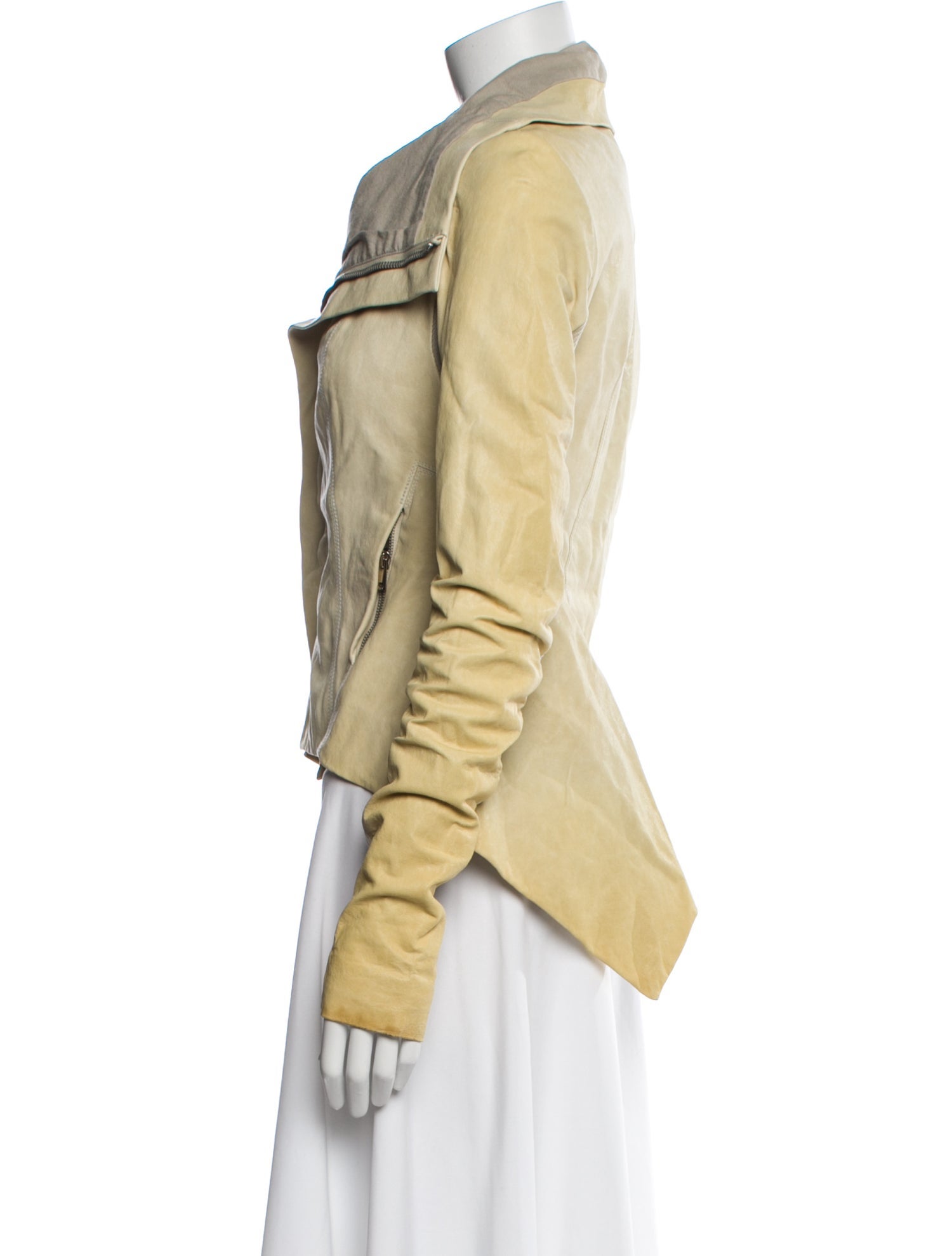 Rick Owens Lamb Leather Biker Jacket