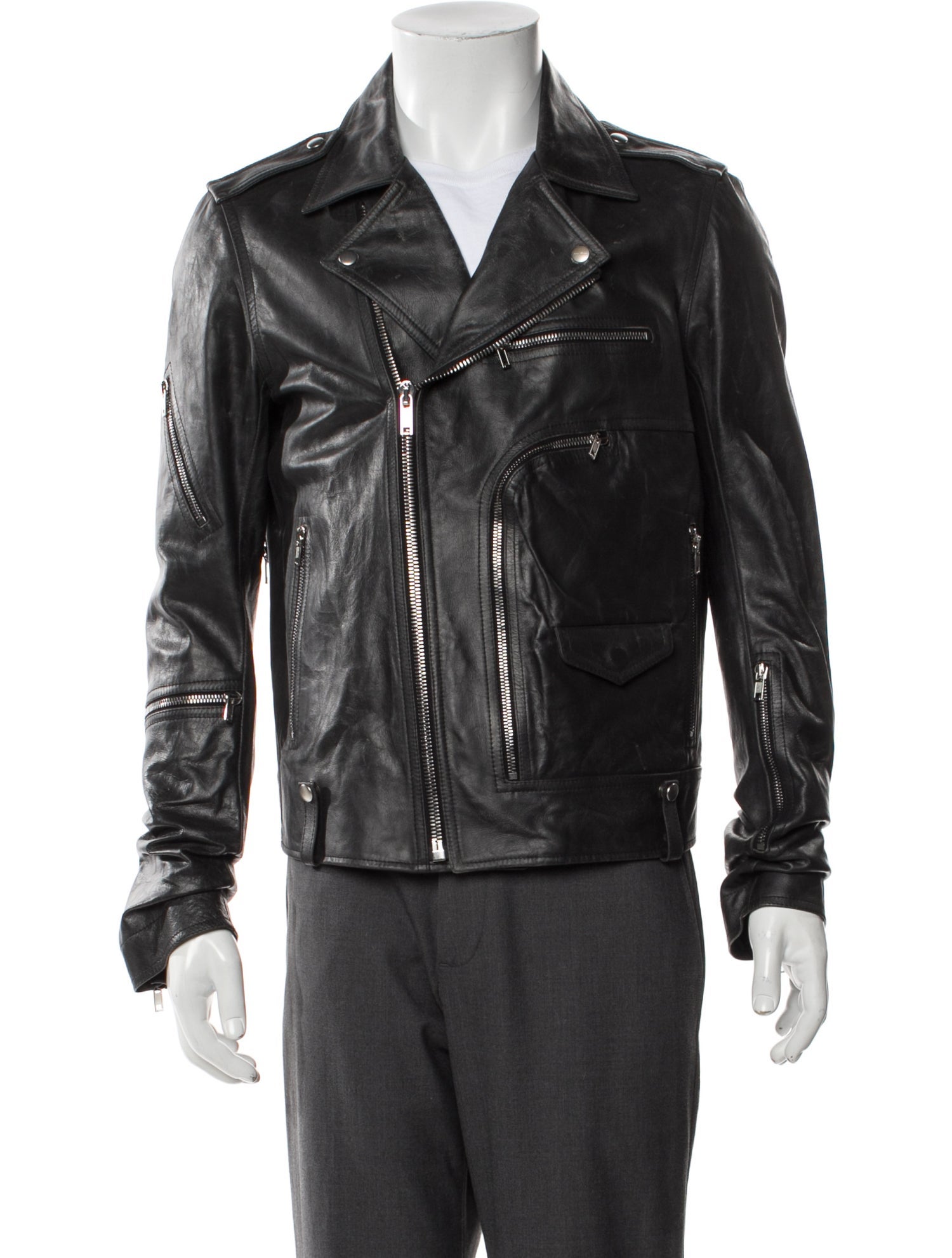 Rick Owens Leather Moto Jacket