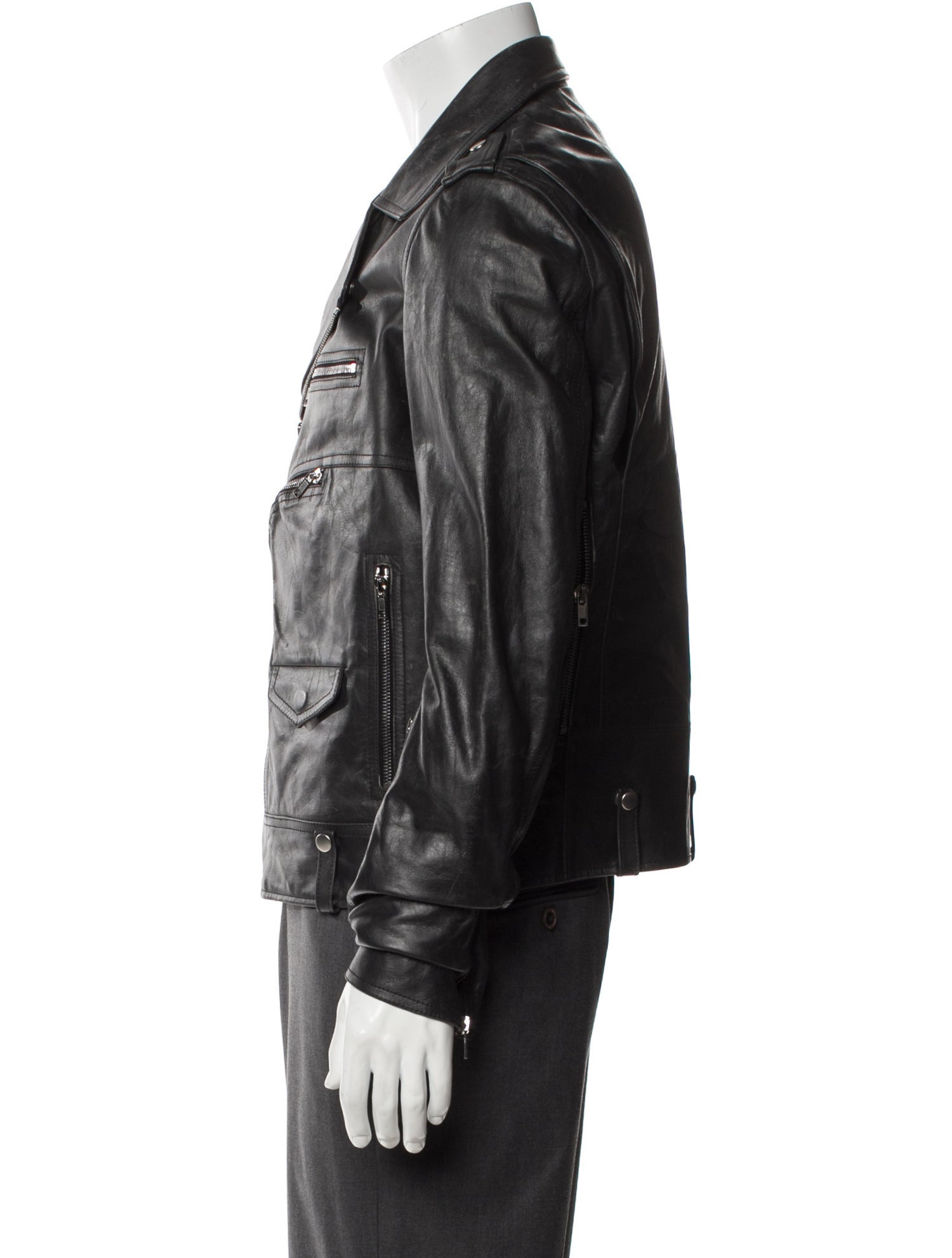 Rick Owens Leather Moto Jacket