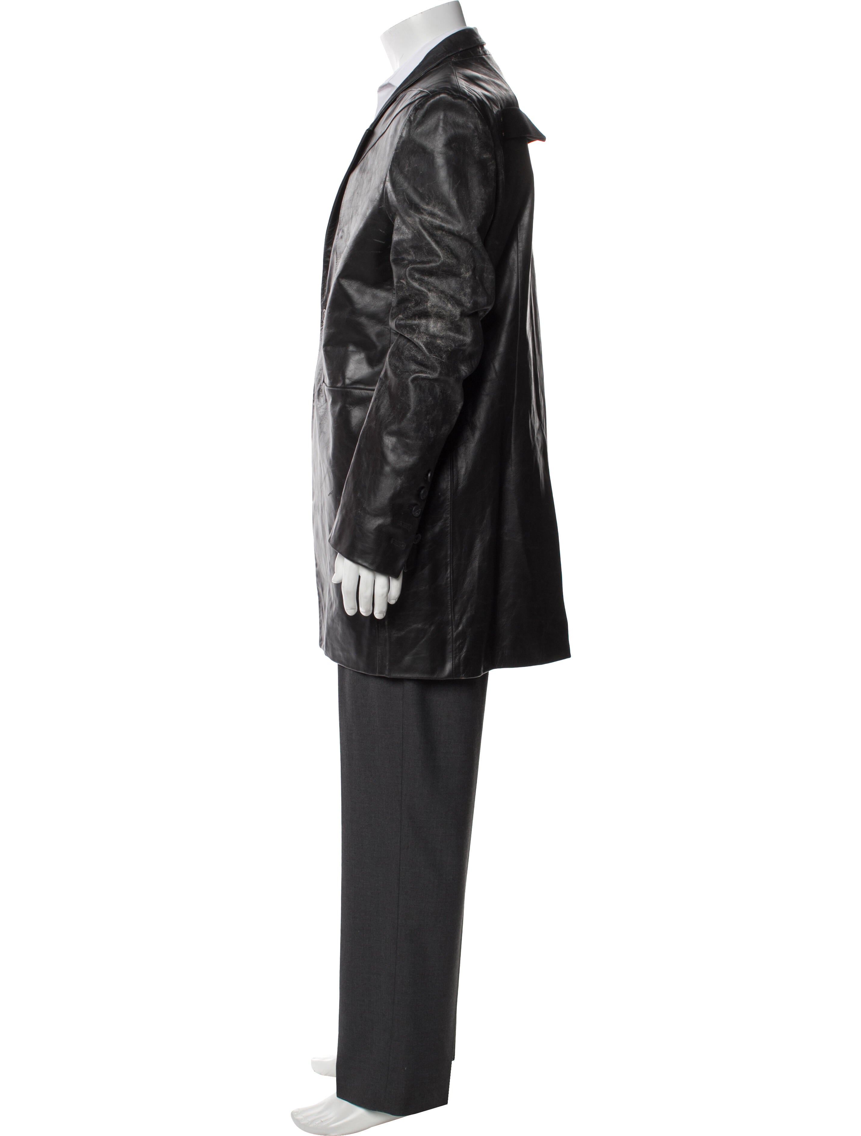 Rick Owens Calf Leather Overcoat w/ Tags