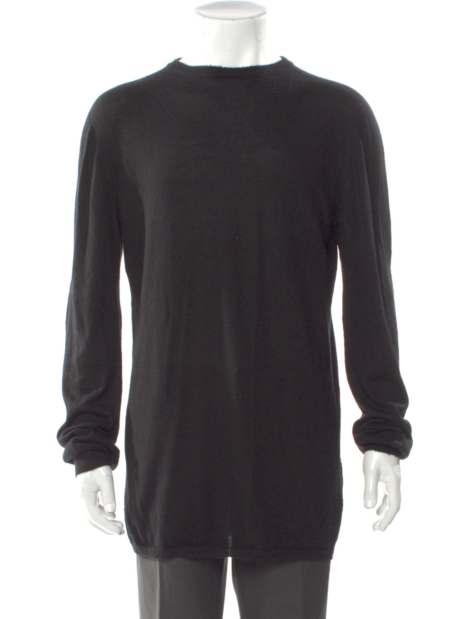 Rick Owens Crew Neck Long Sleeve Pullover