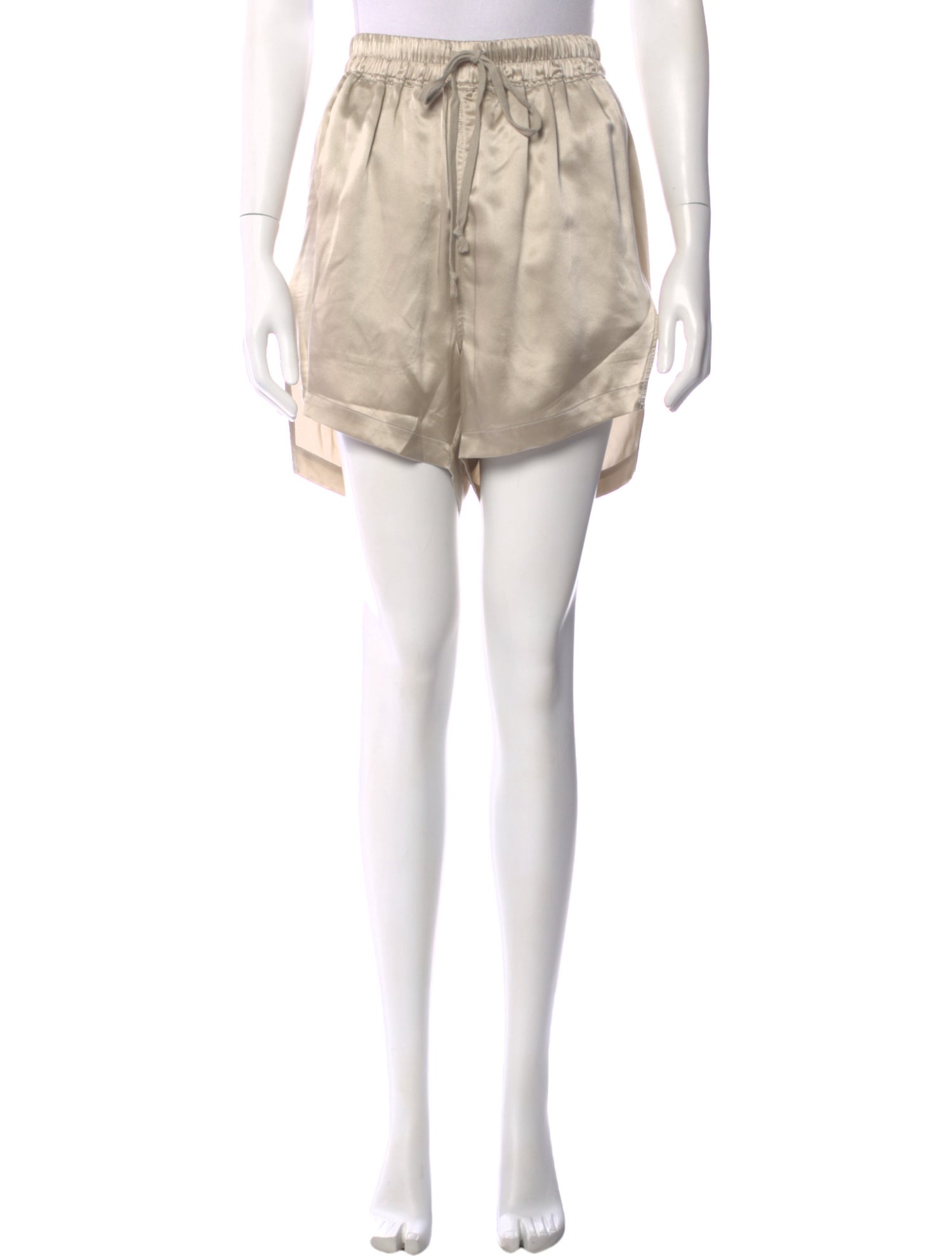 Rick Owens Silk Knee-Length Shorts