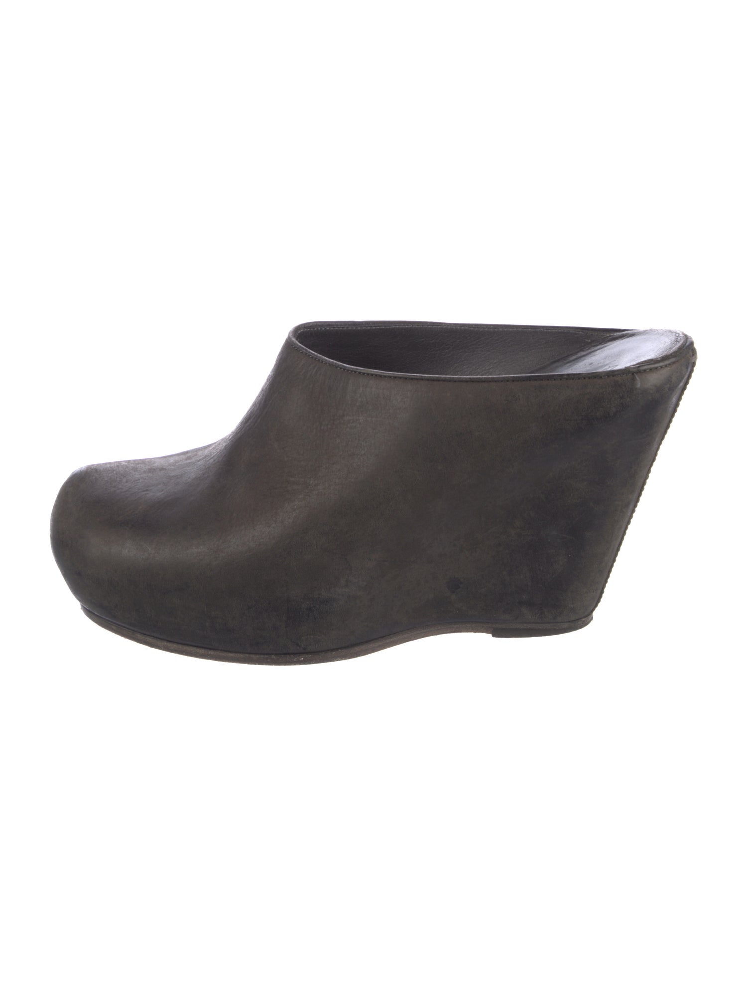 Rick Owens Suede Mules