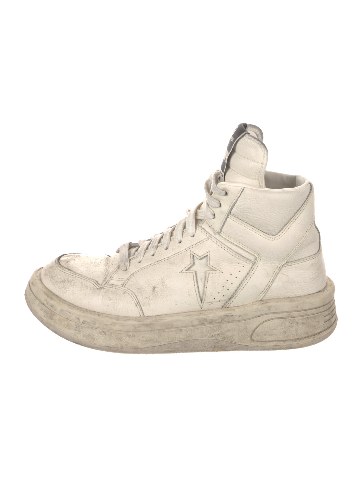 Rick Owens Leather Sneakers