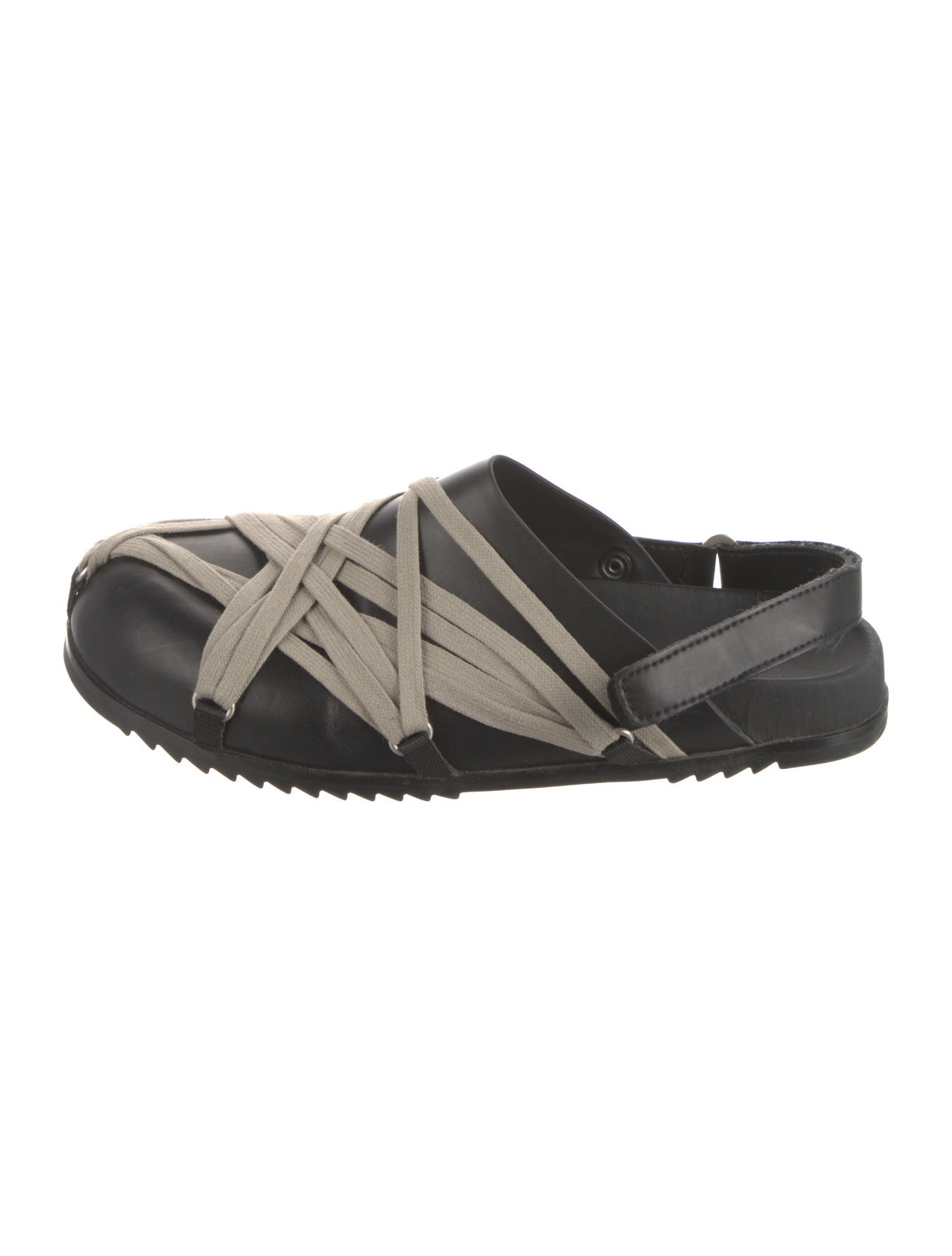 Rick Owens Leather Slippers